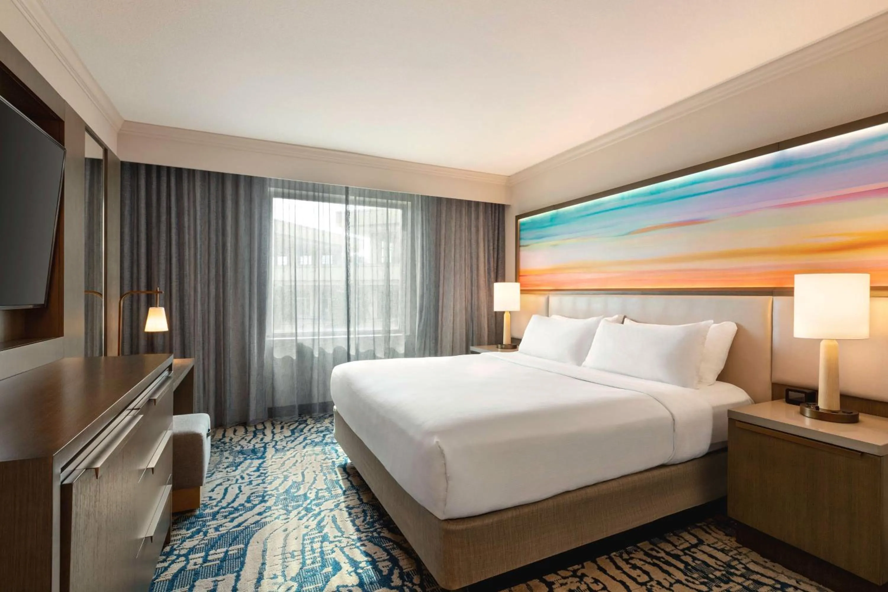 View (from property/room), Bed in Embassy Suites by Hilton Tampa Downtown Convention Center