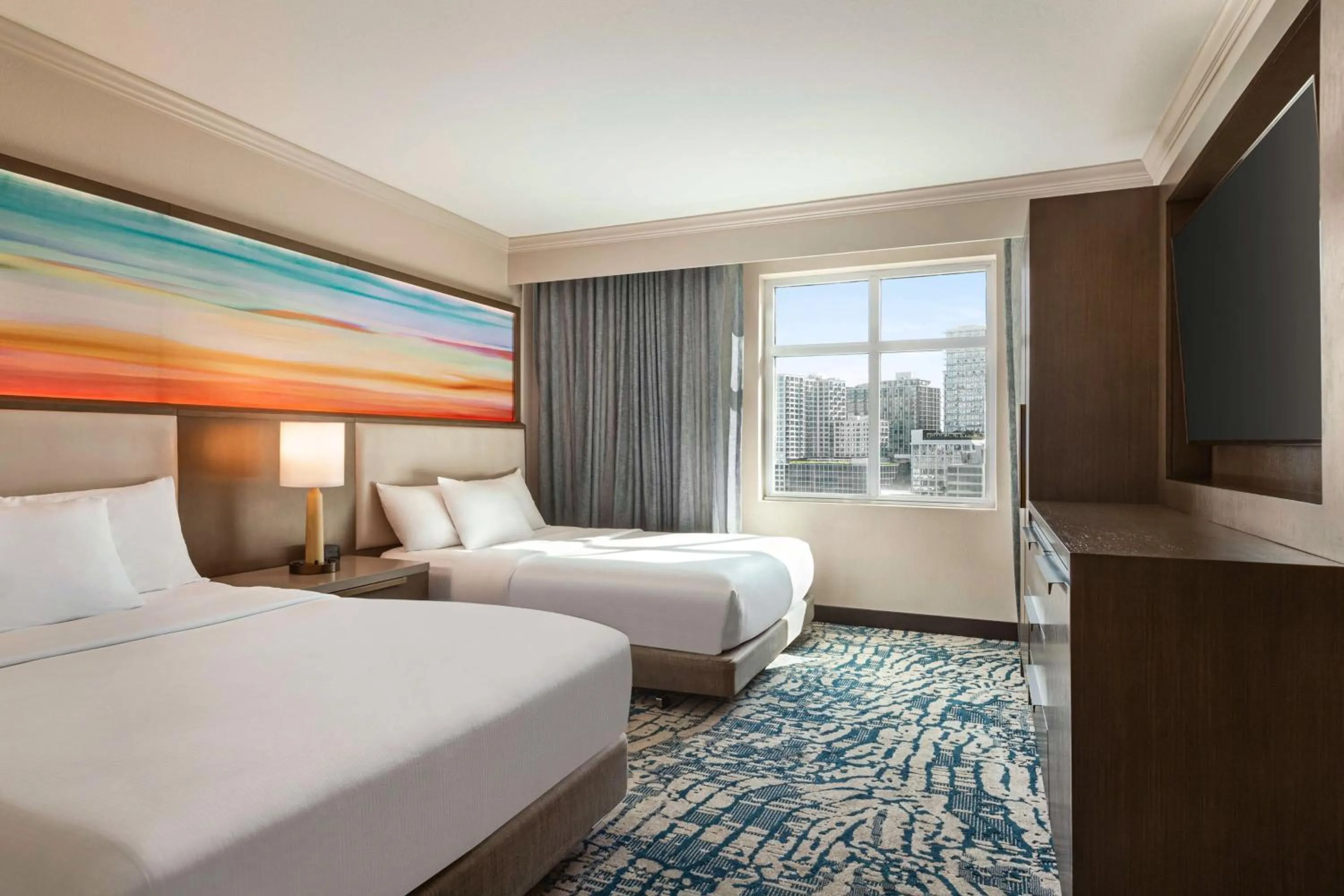 Bed in Embassy Suites by Hilton Tampa Downtown Convention Center