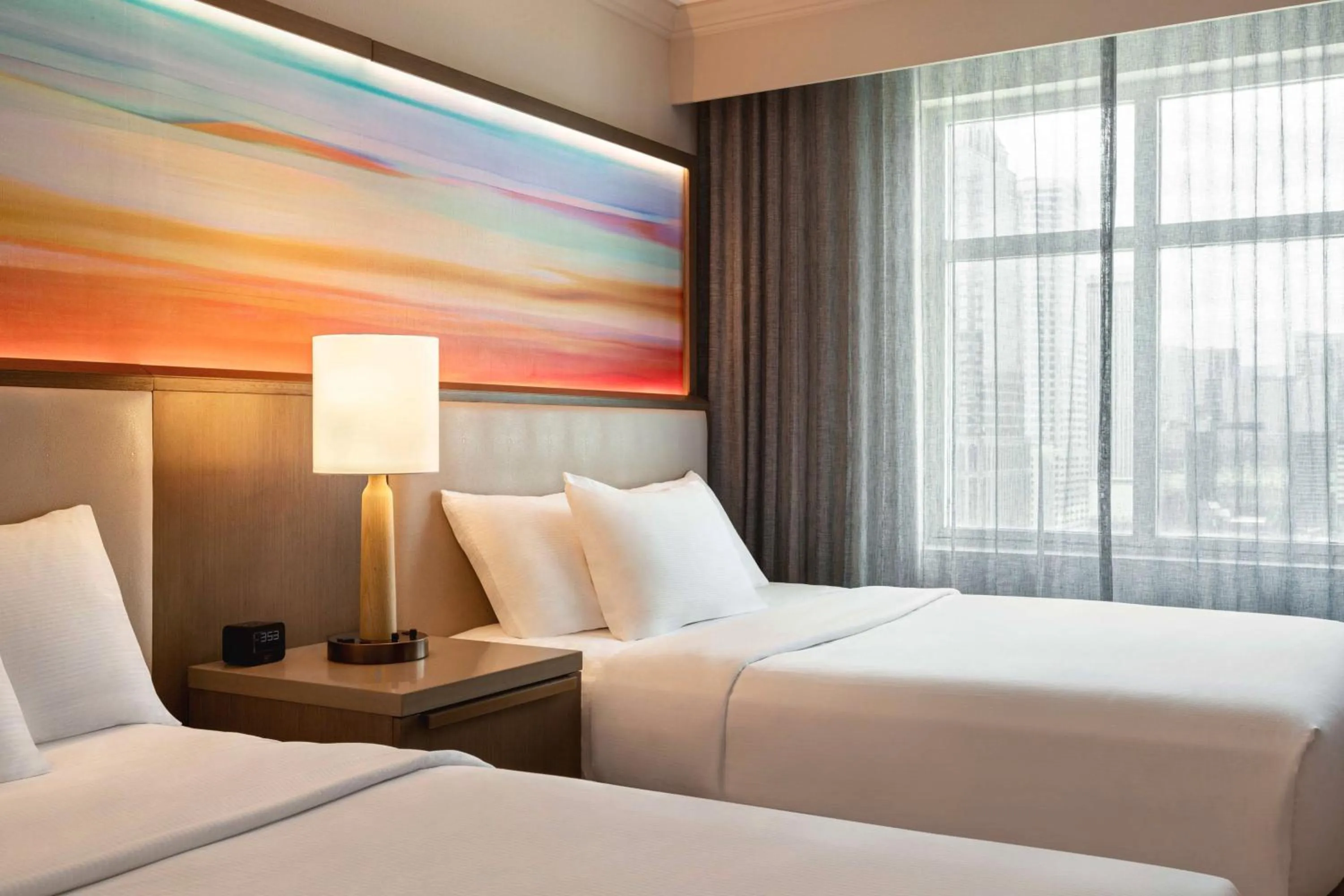 View (from property/room), Bed in Embassy Suites by Hilton Tampa Downtown Convention Center