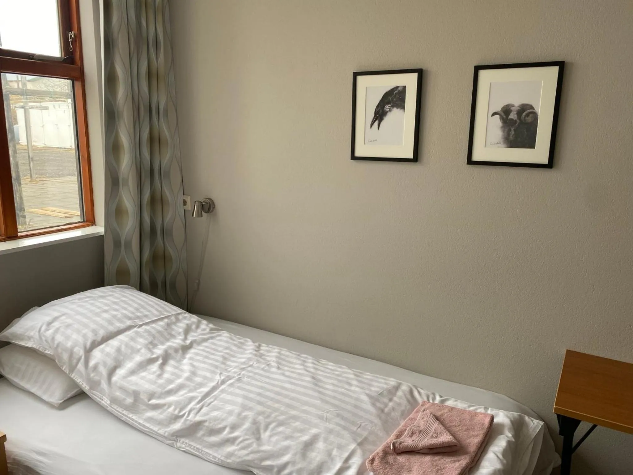 Bedroom, Bed in Bakkaflöt Guesthouse