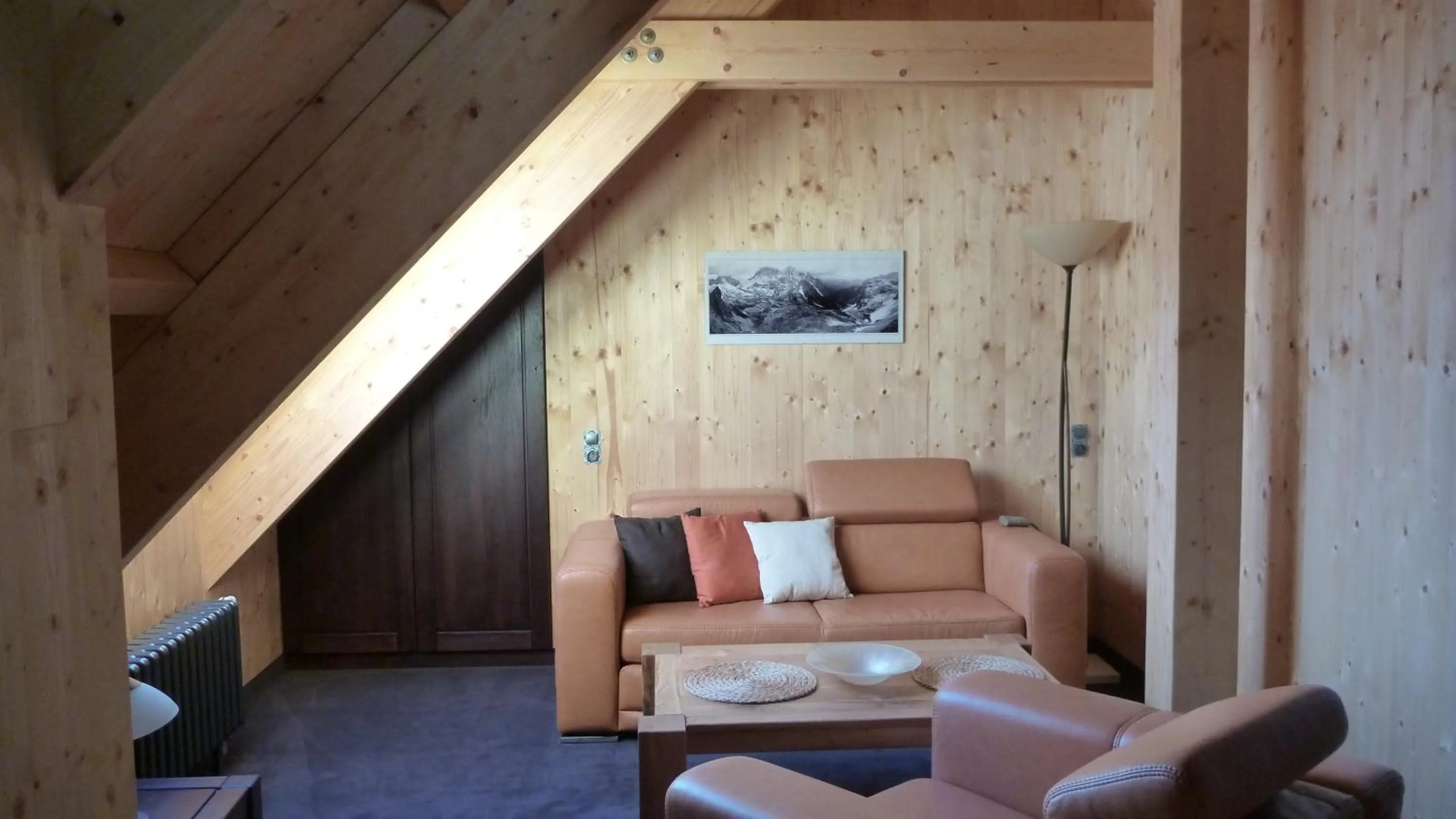 Seating area in Krakonošova Dílna "WOODHAUS"