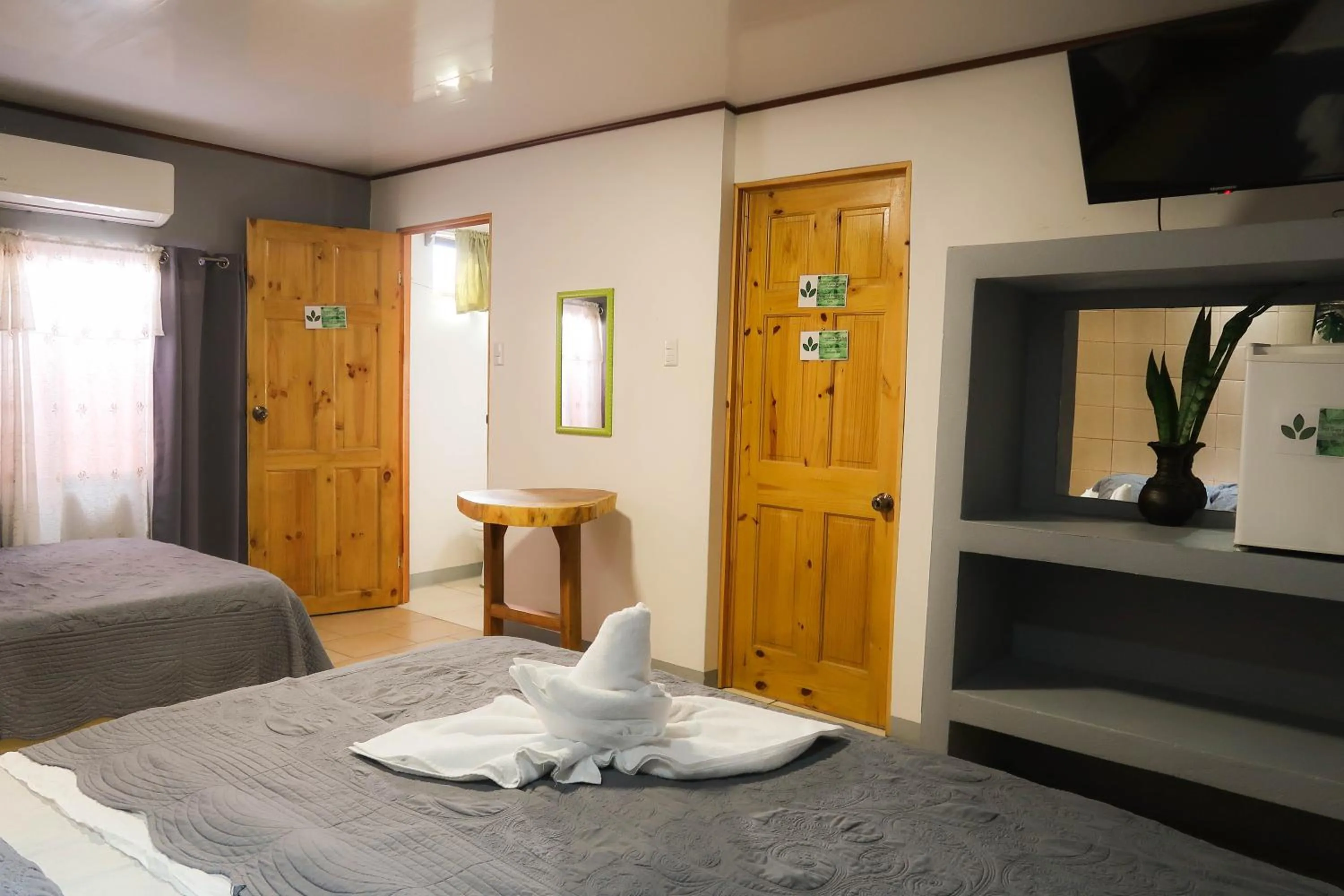 Bed in Hotel Hoja de Oro Corcovado