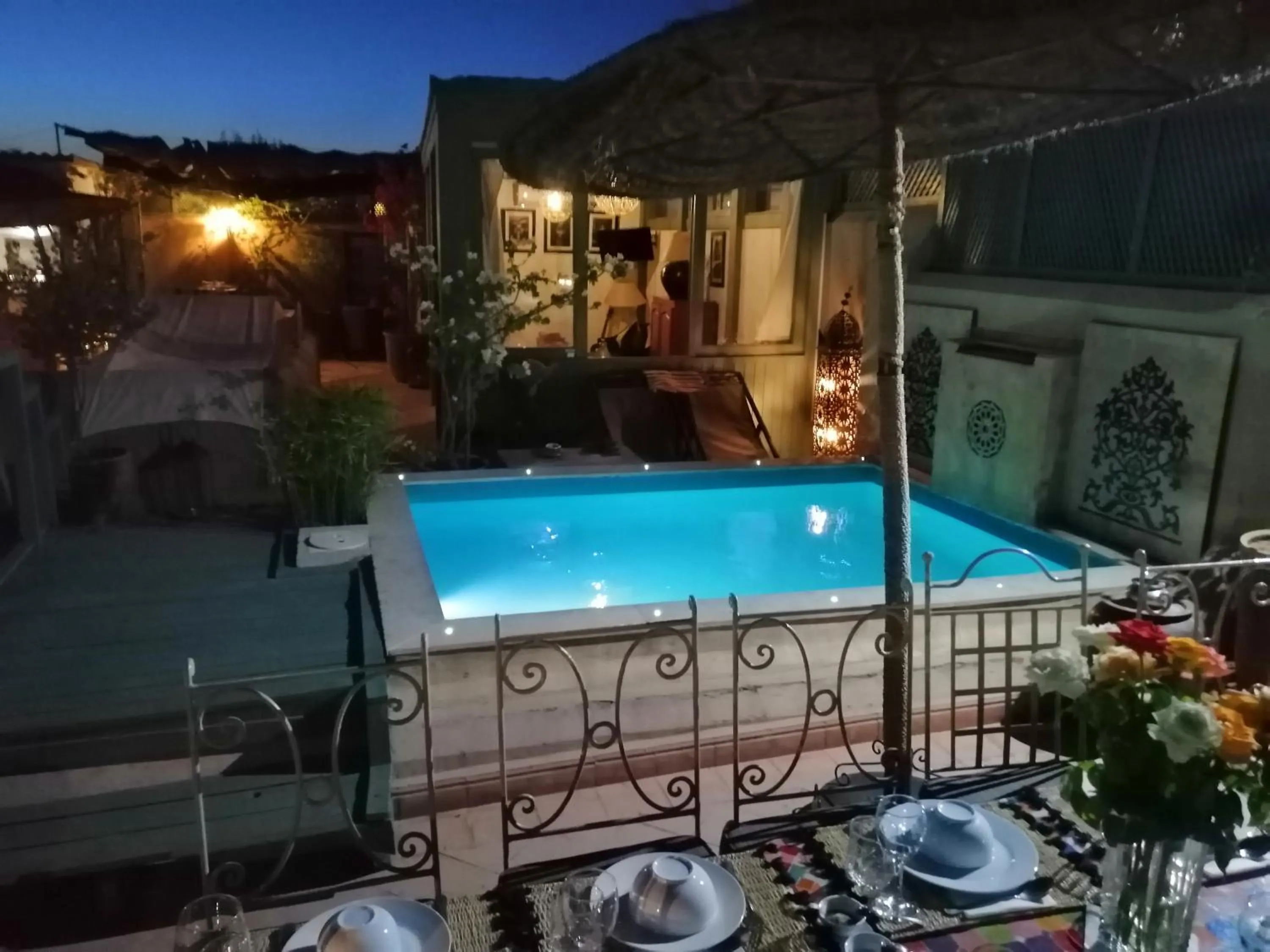 Balcony/Terrace in Riad Swaka