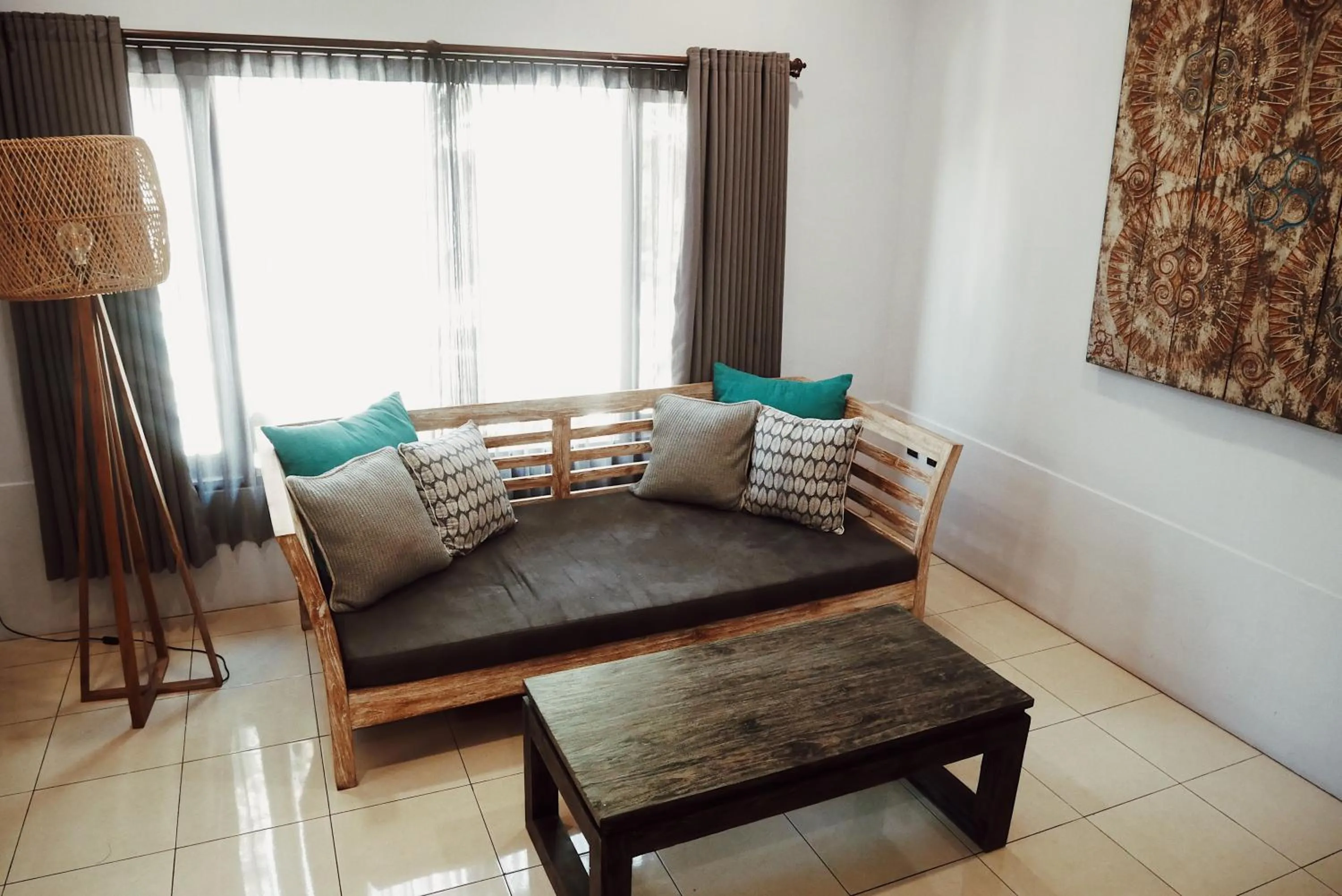 Living room in Kalua Boutique Bungalows