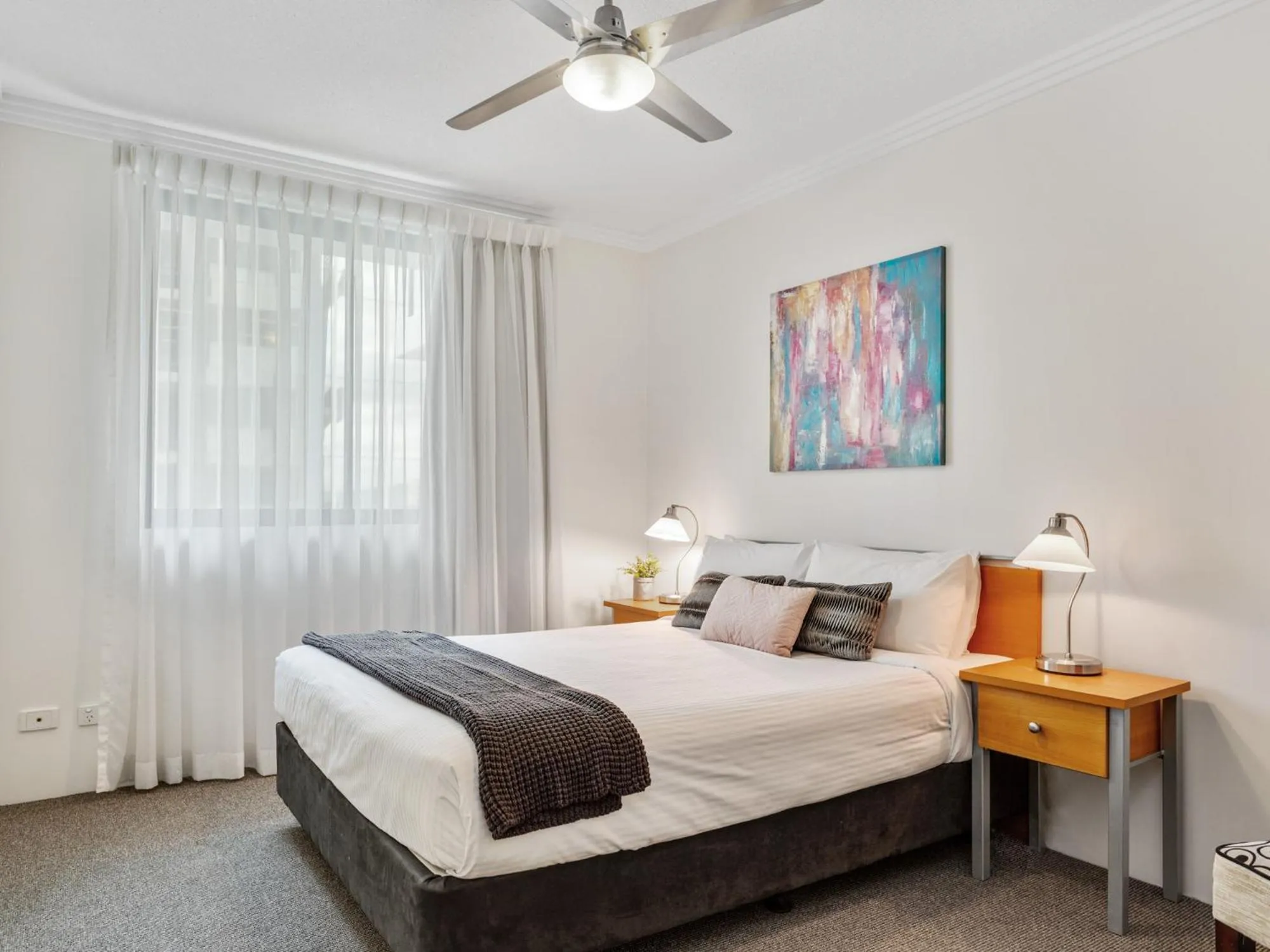 Bedroom, Bed in Republic Apartments Brisbane City