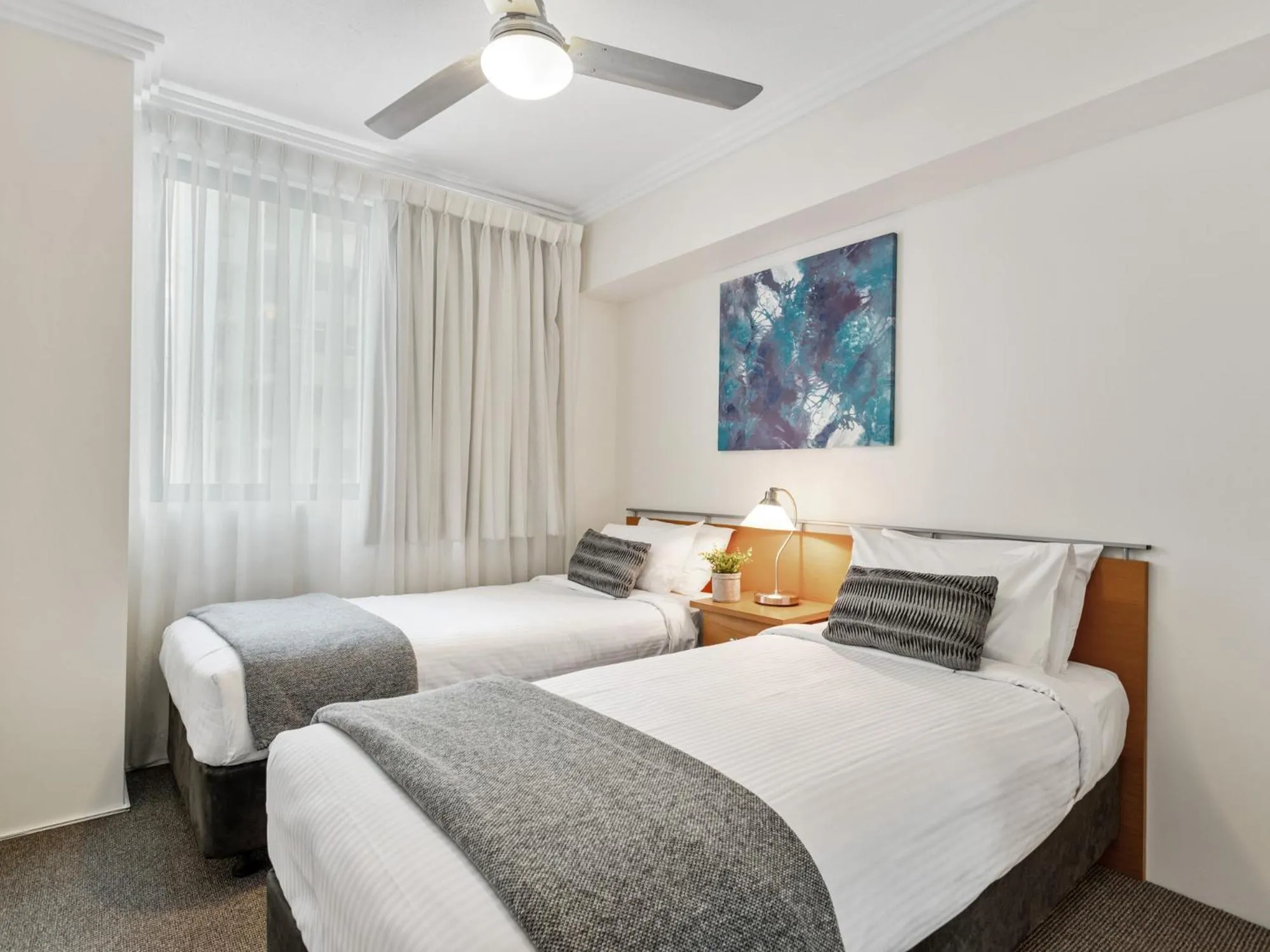 Bedroom, Bed in Republic Apartments Brisbane City