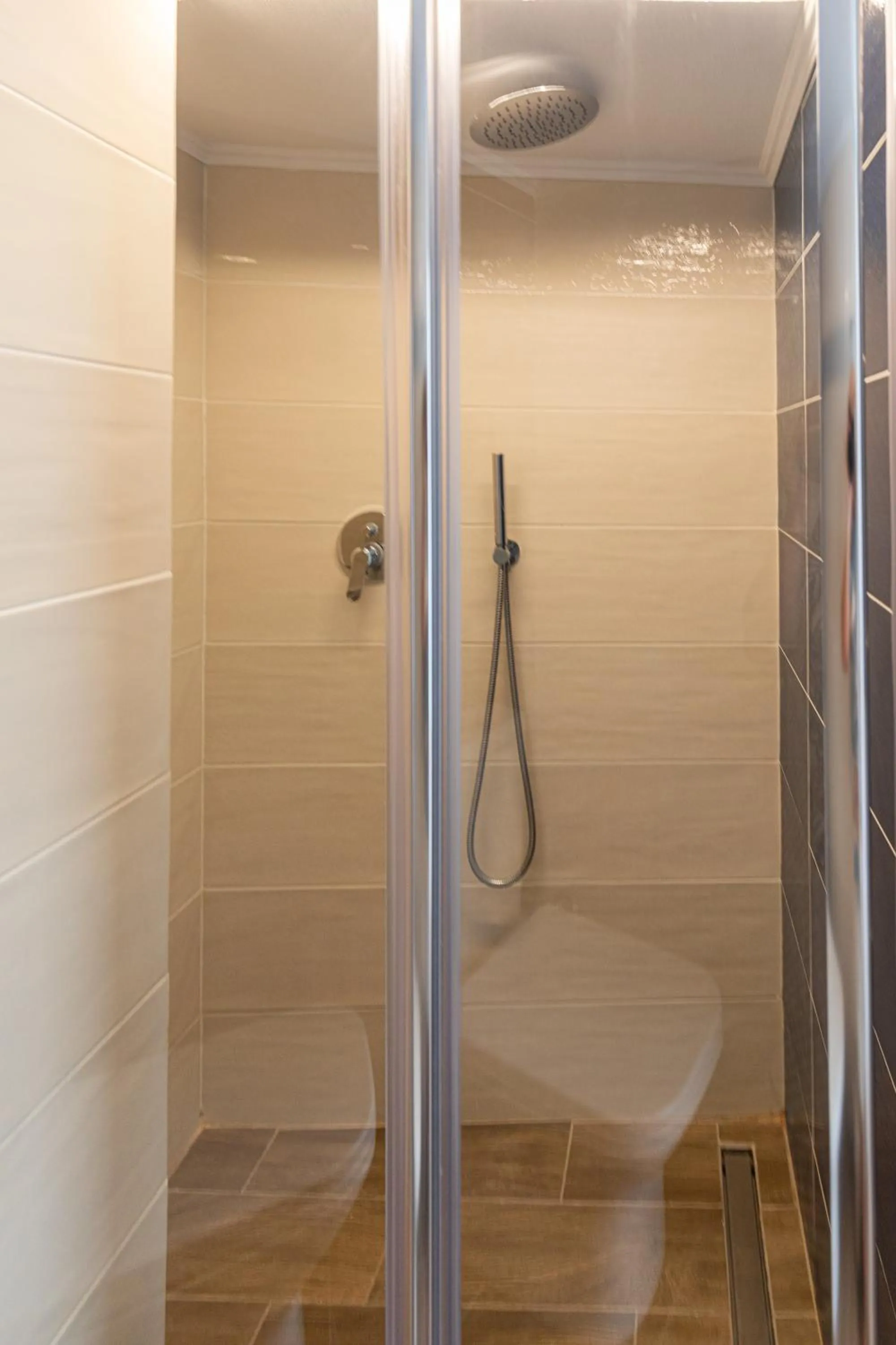 Shower in Triton Authentic Cretan Hotel