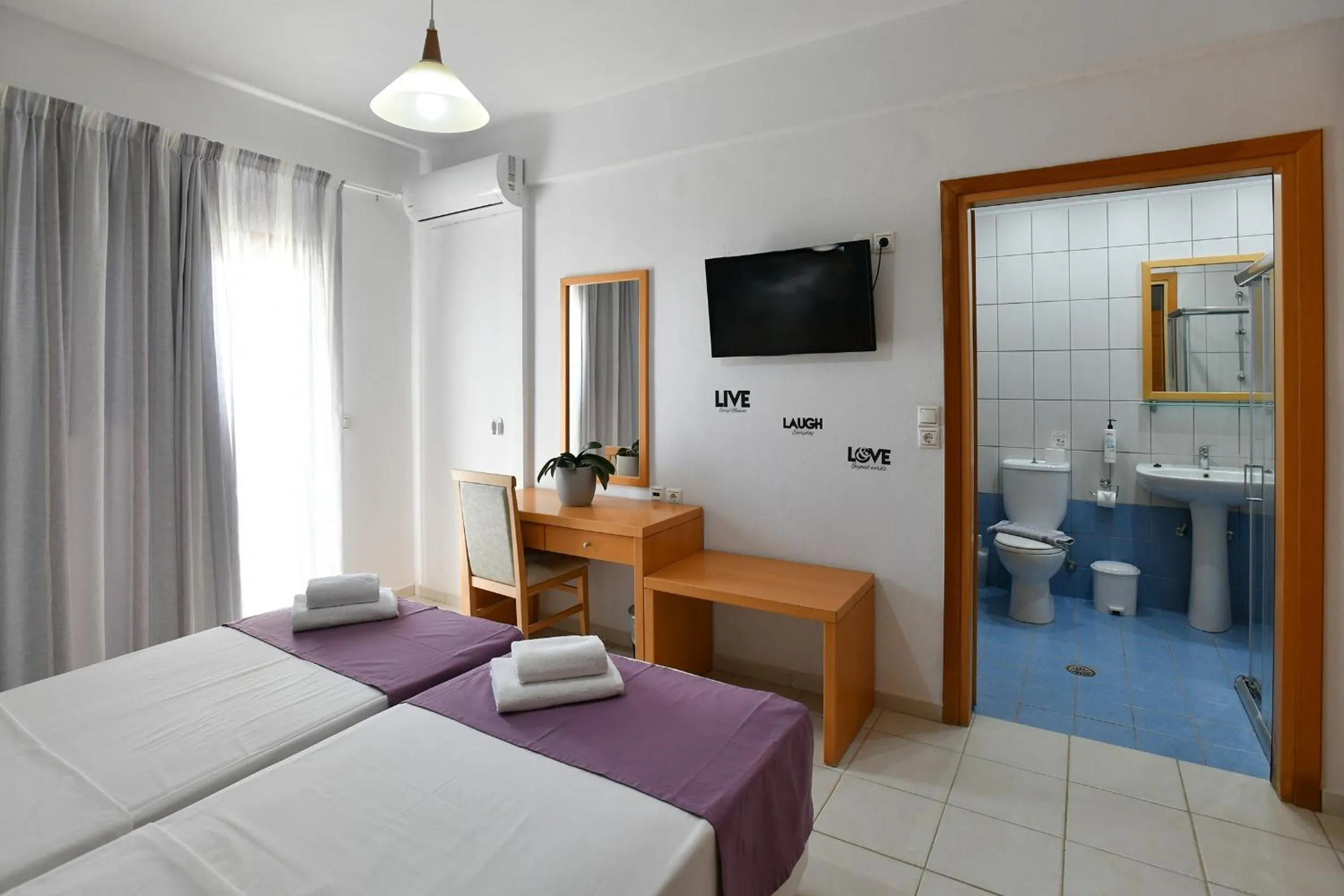 Bedroom, Bed in Triton Authentic Cretan Hotel