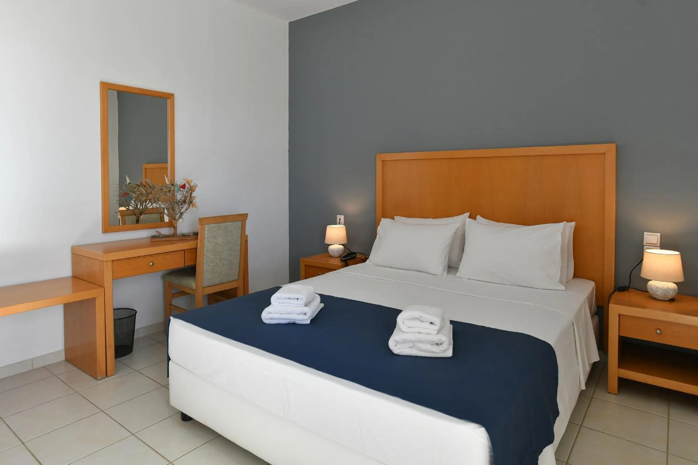 Bedroom, Bed in Triton Authentic Cretan Hotel