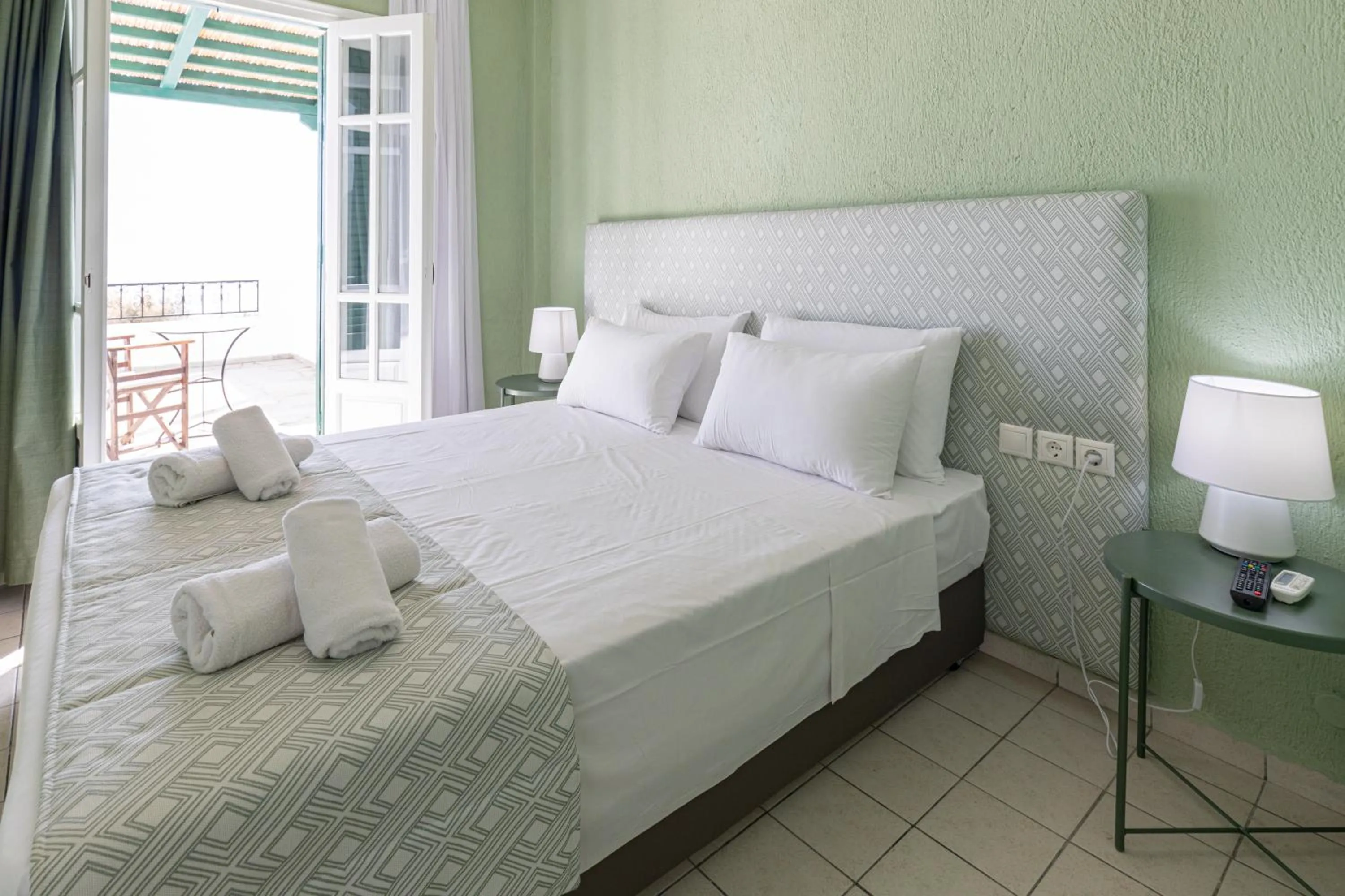 Bedroom, Bed in Triton Authentic Cretan Hotel