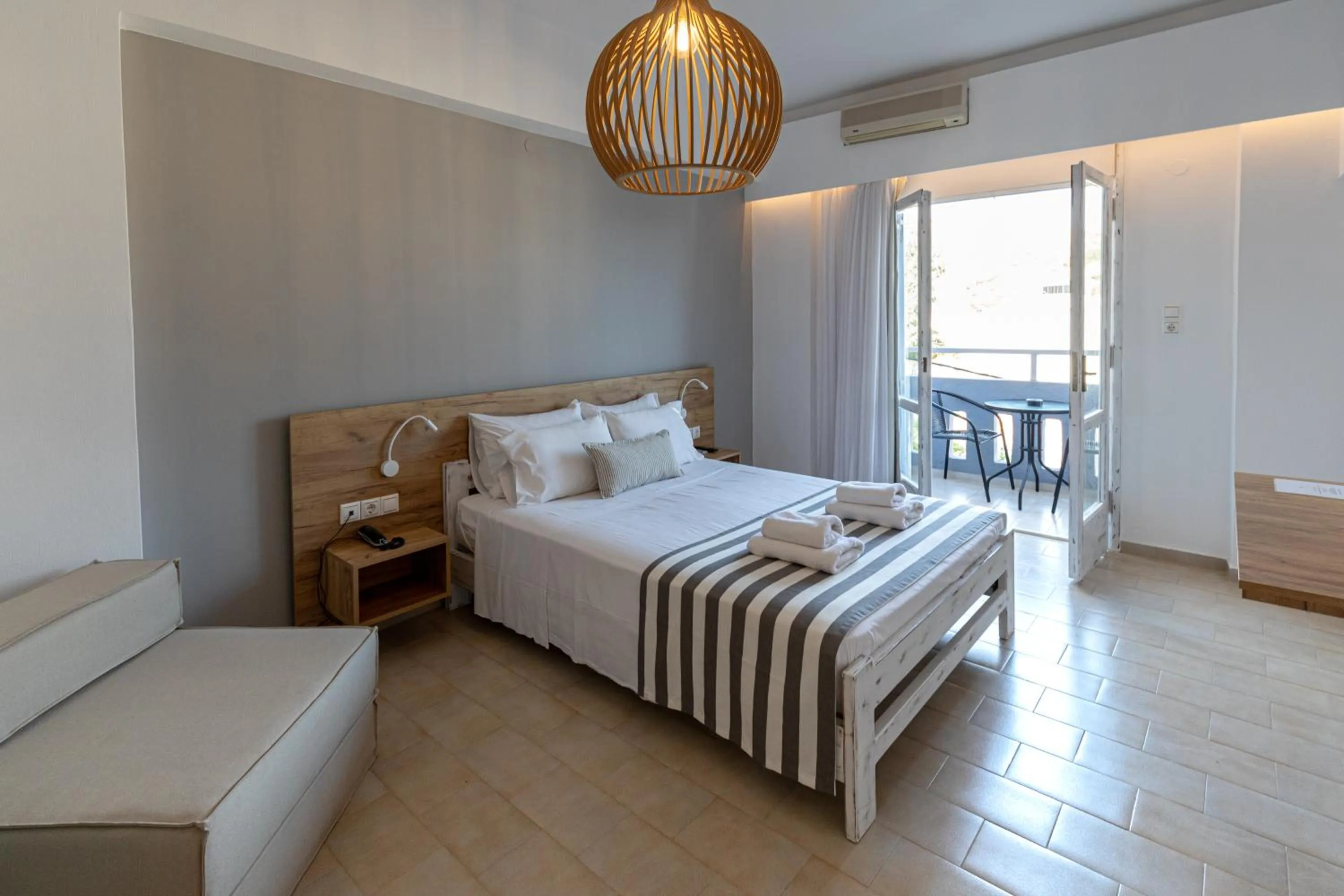 Bedroom, Bed in Triton Authentic Cretan Hotel