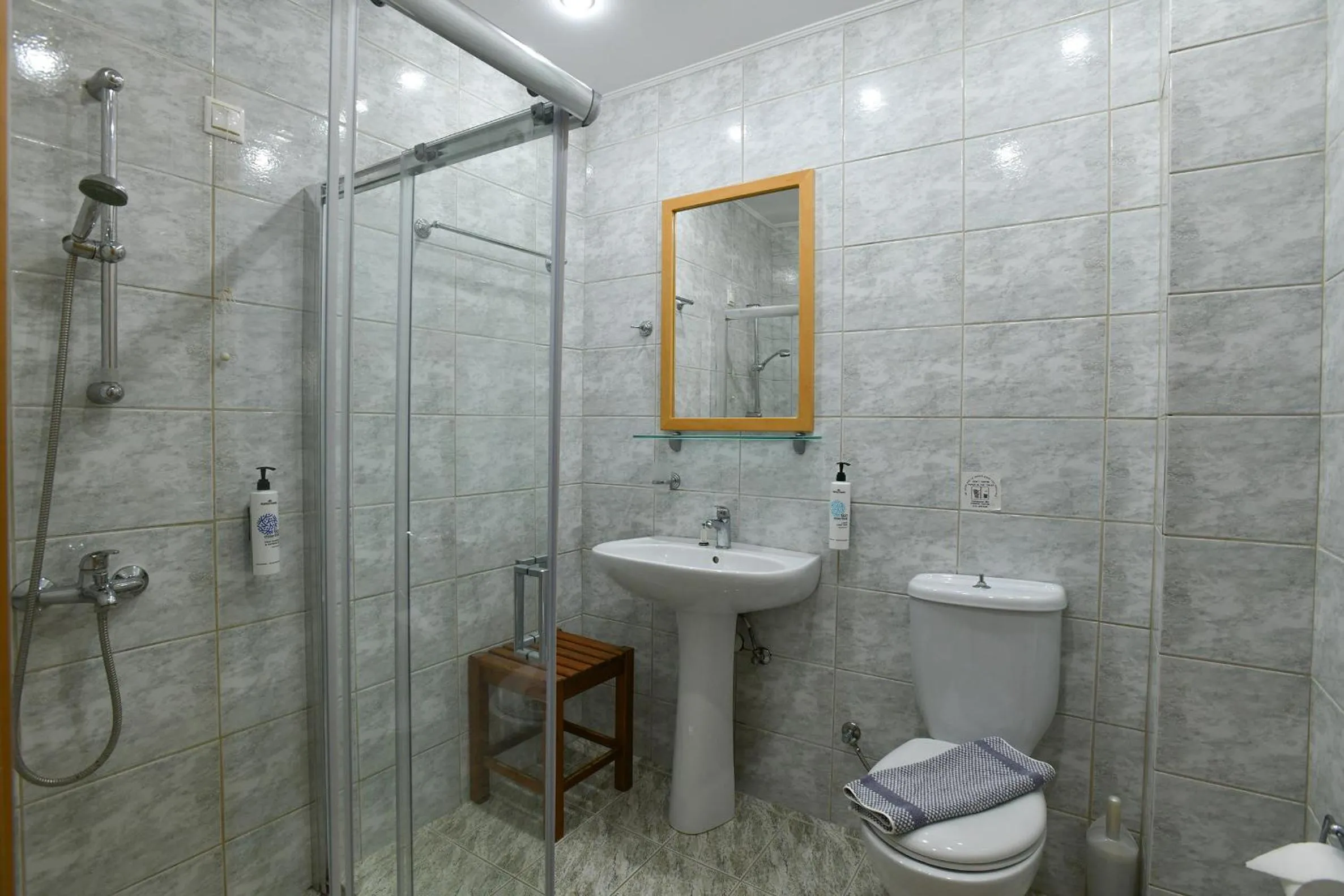 Bathroom in Triton Authentic Cretan Hotel