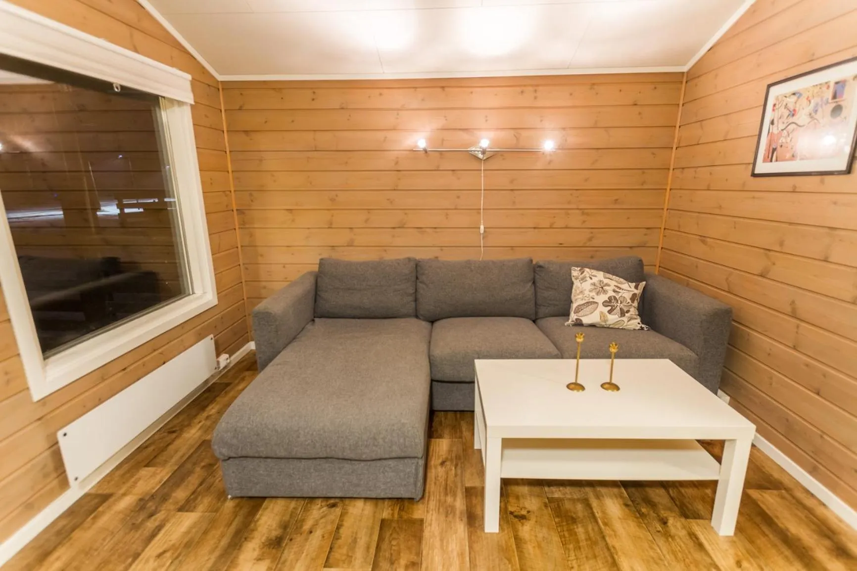 Living room in Sveastranda Camping