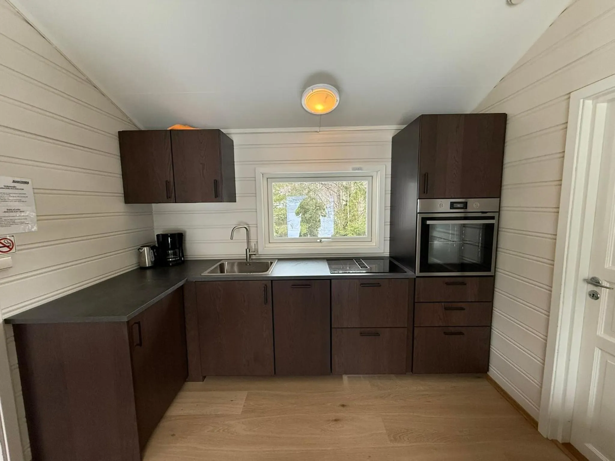 Kitchen or kitchenette in Sveastranda Camping