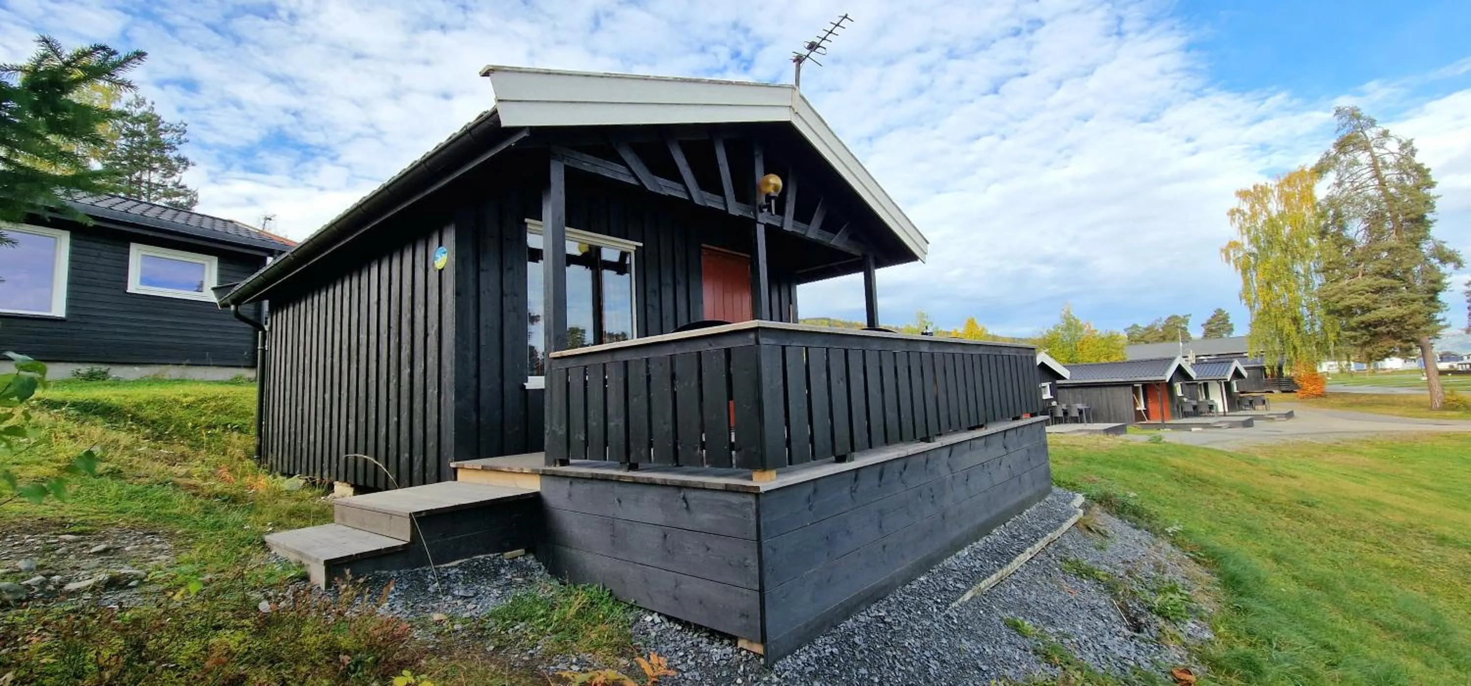 Facade/entrance in Sveastranda Camping