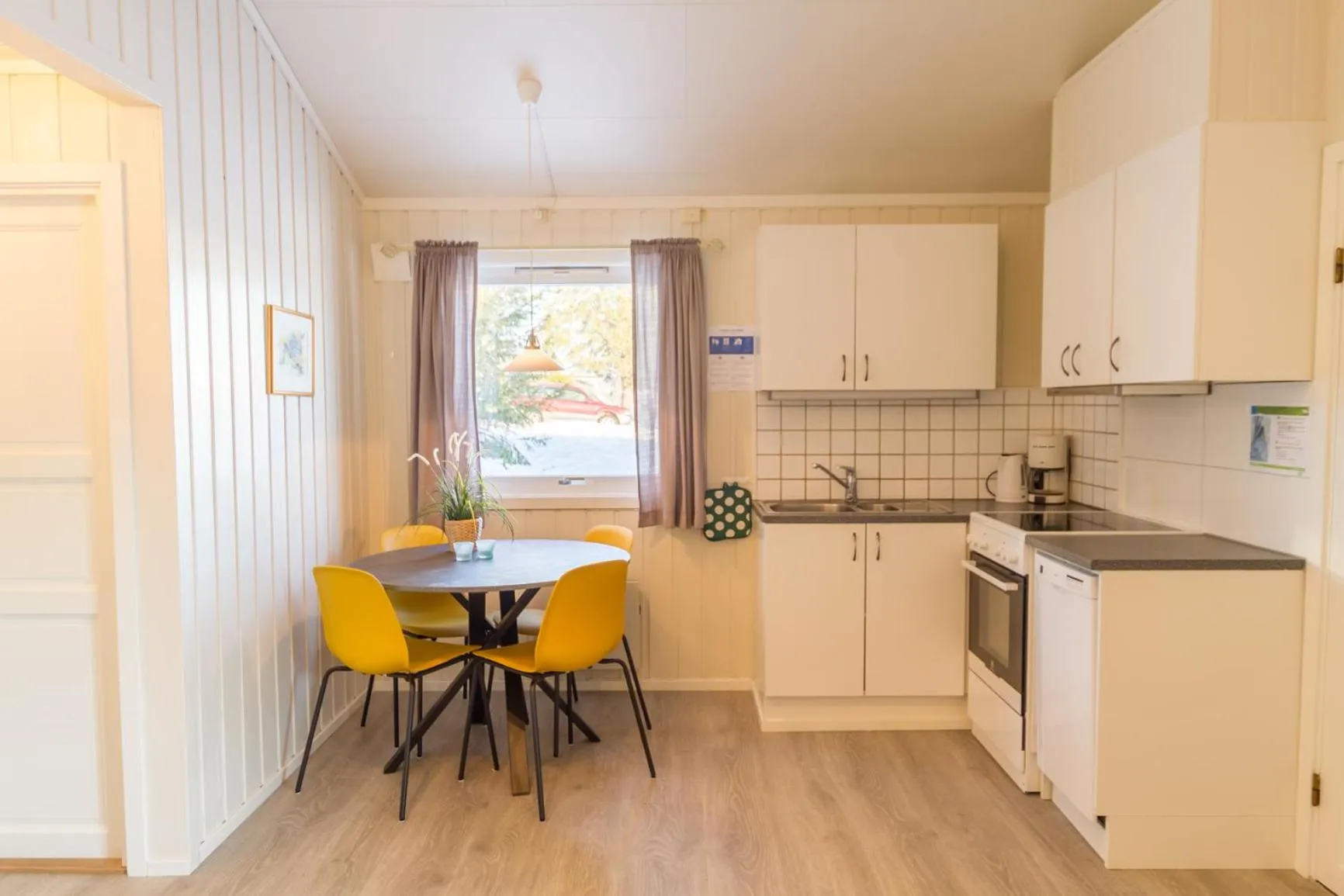 Kitchen or kitchenette in Sveastranda Camping
