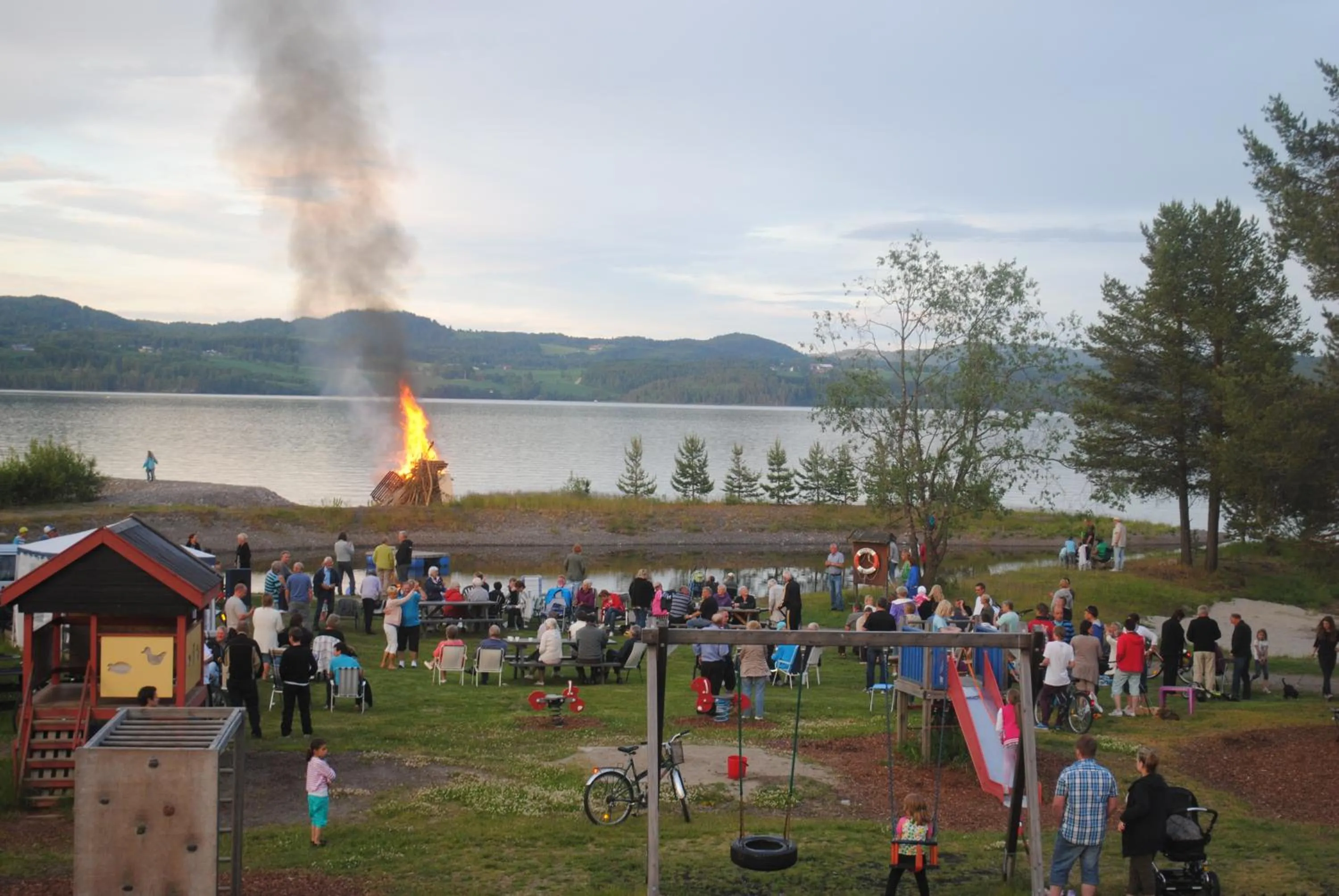 People in Sveastranda Camping