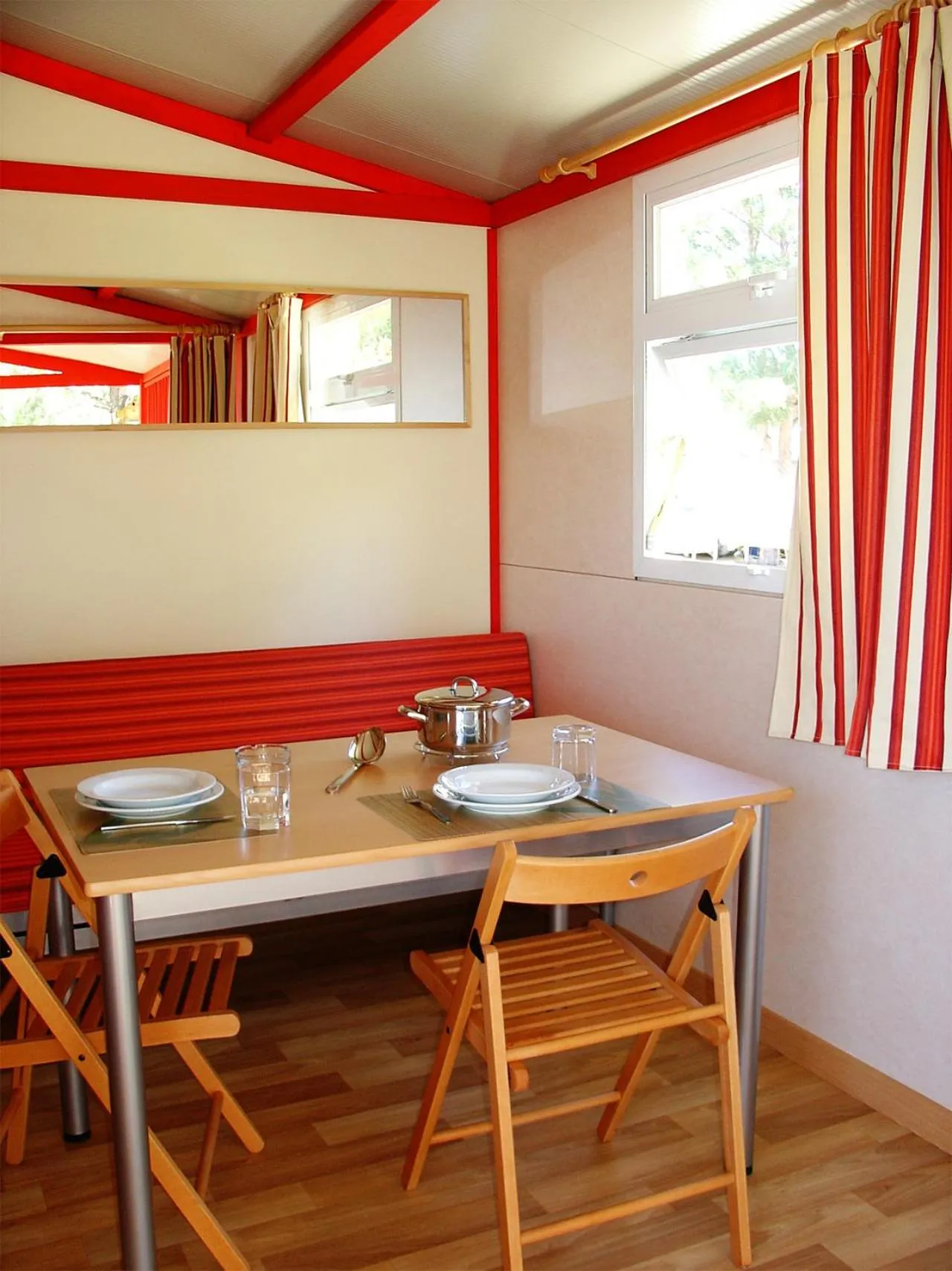 Living room in Parque de Campismo Orbitur Montargil