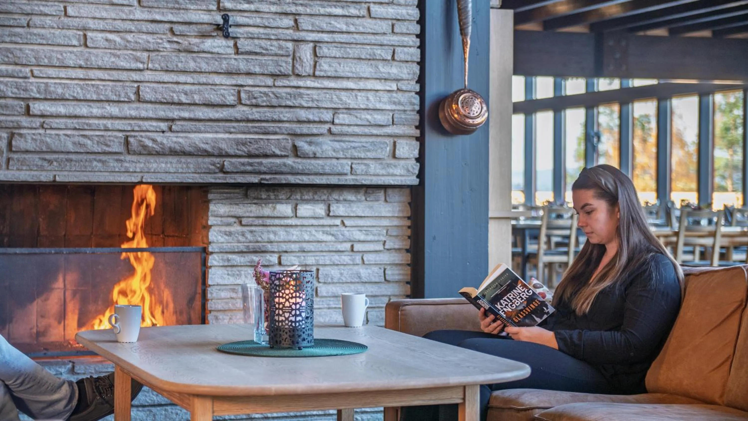 Seating area in Honne Hotell