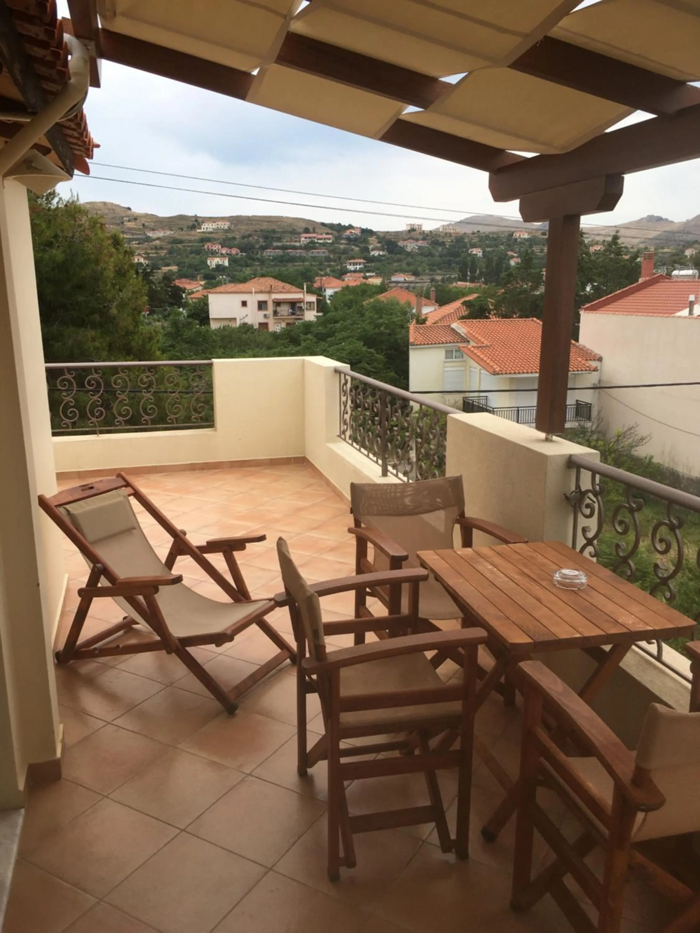 Balcony/Terrace in Afrodite Hotel Apartments
