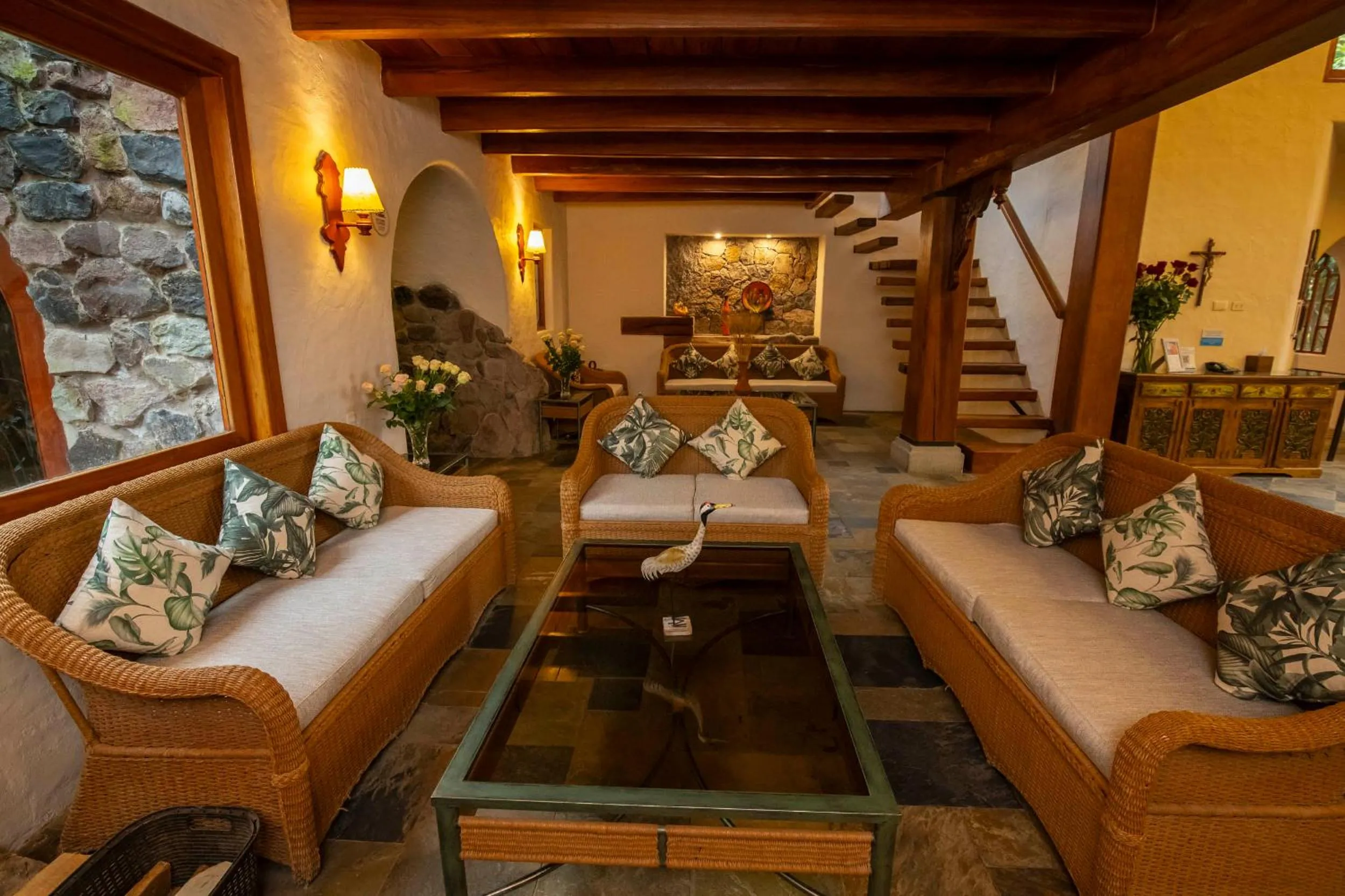 Seating area in Termas de Papallacta