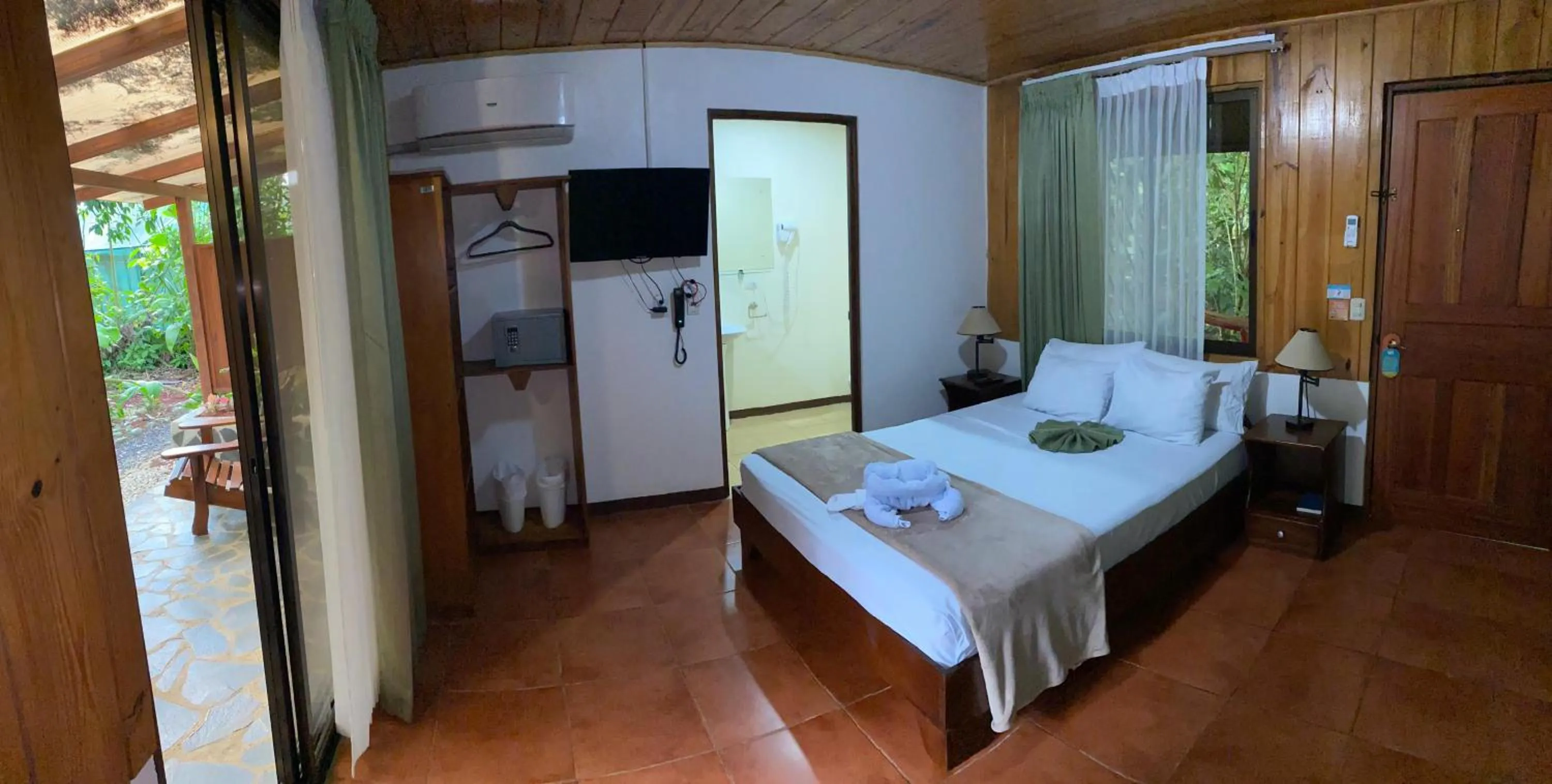 Bed in Tirimbina Rainforest Lodge