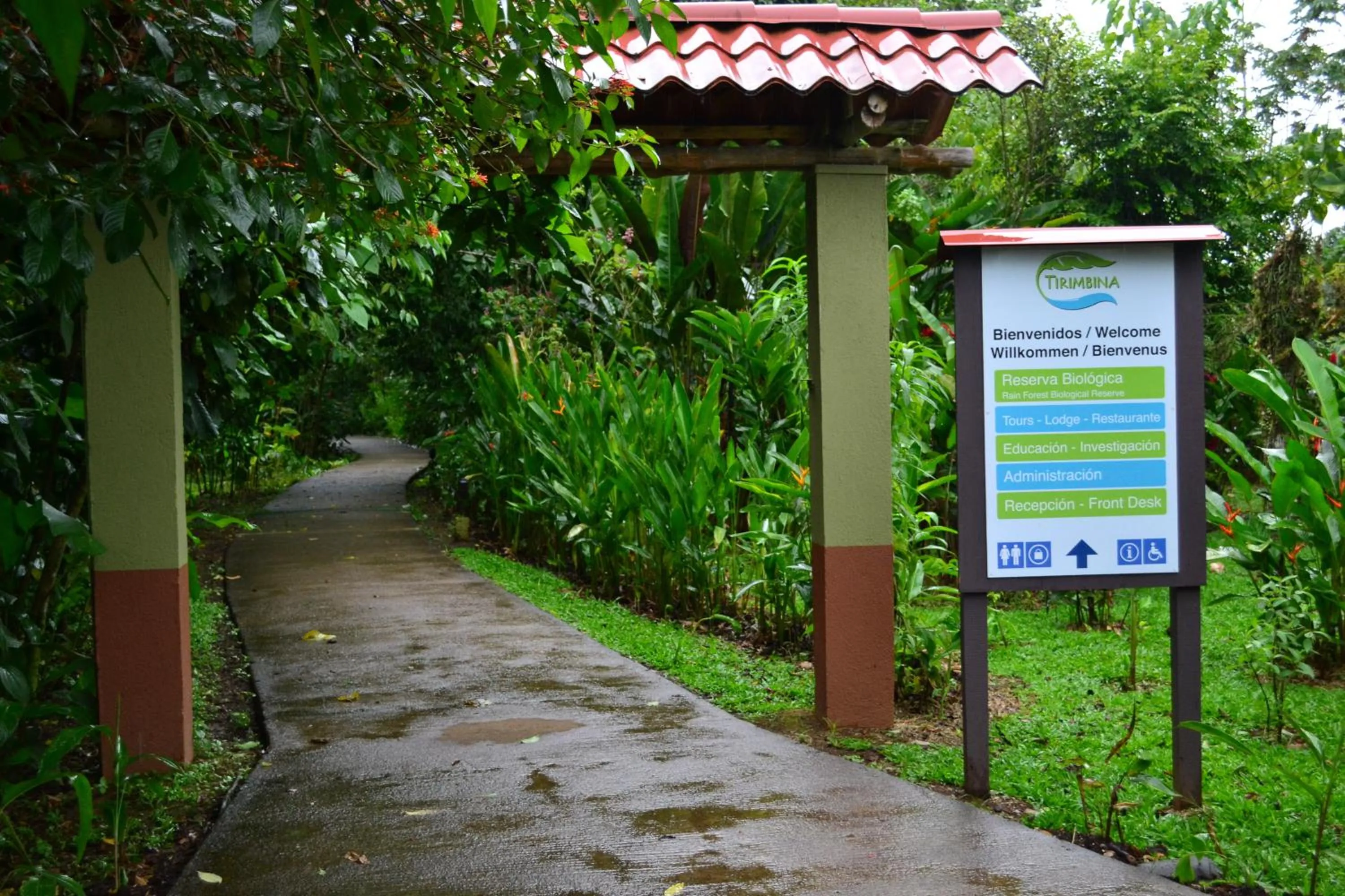 Facade/entrance in Tirimbina Rainforest Lodge
