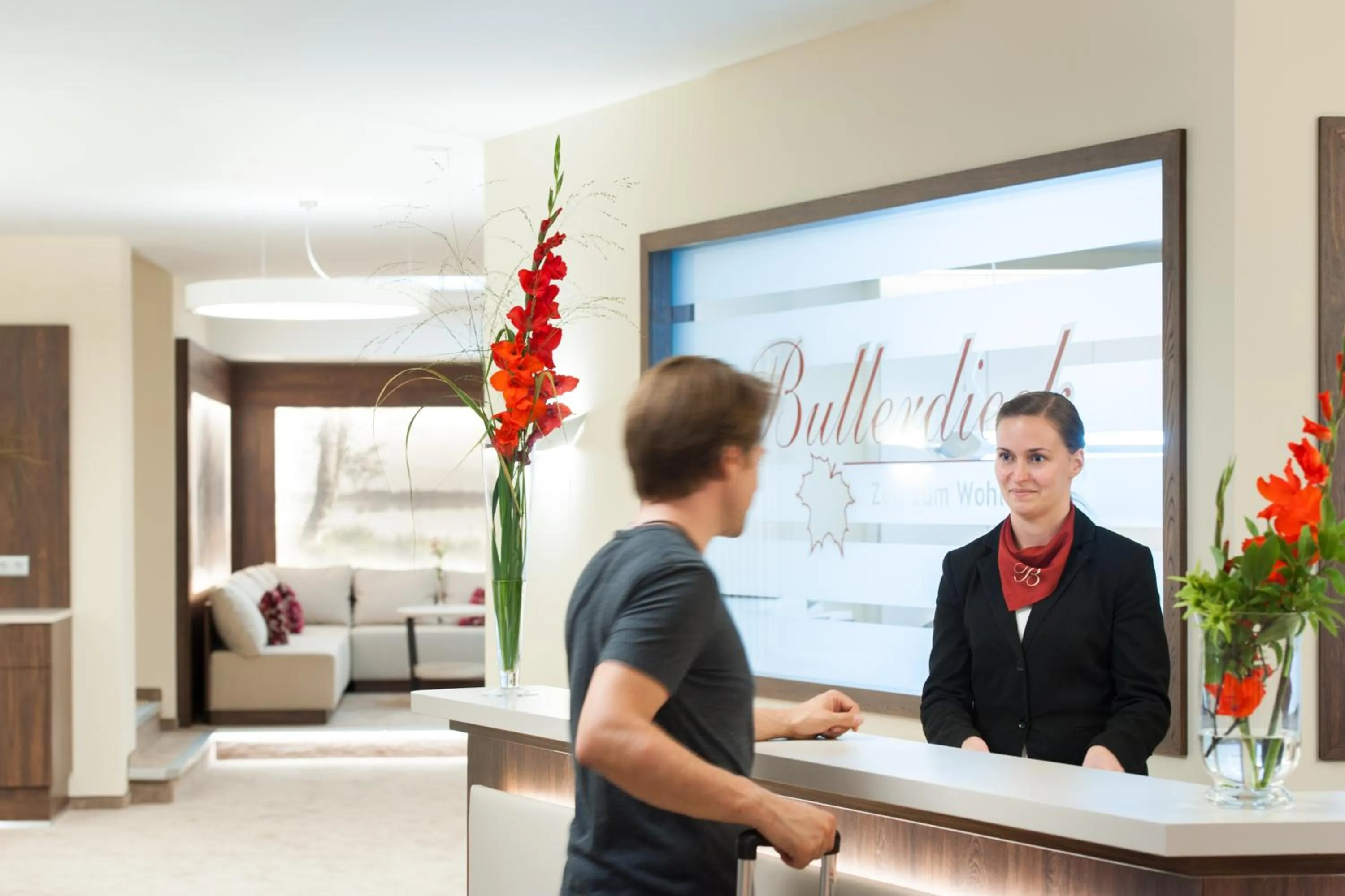 Lobby or reception in Hotel Restaurant Bullerdieck