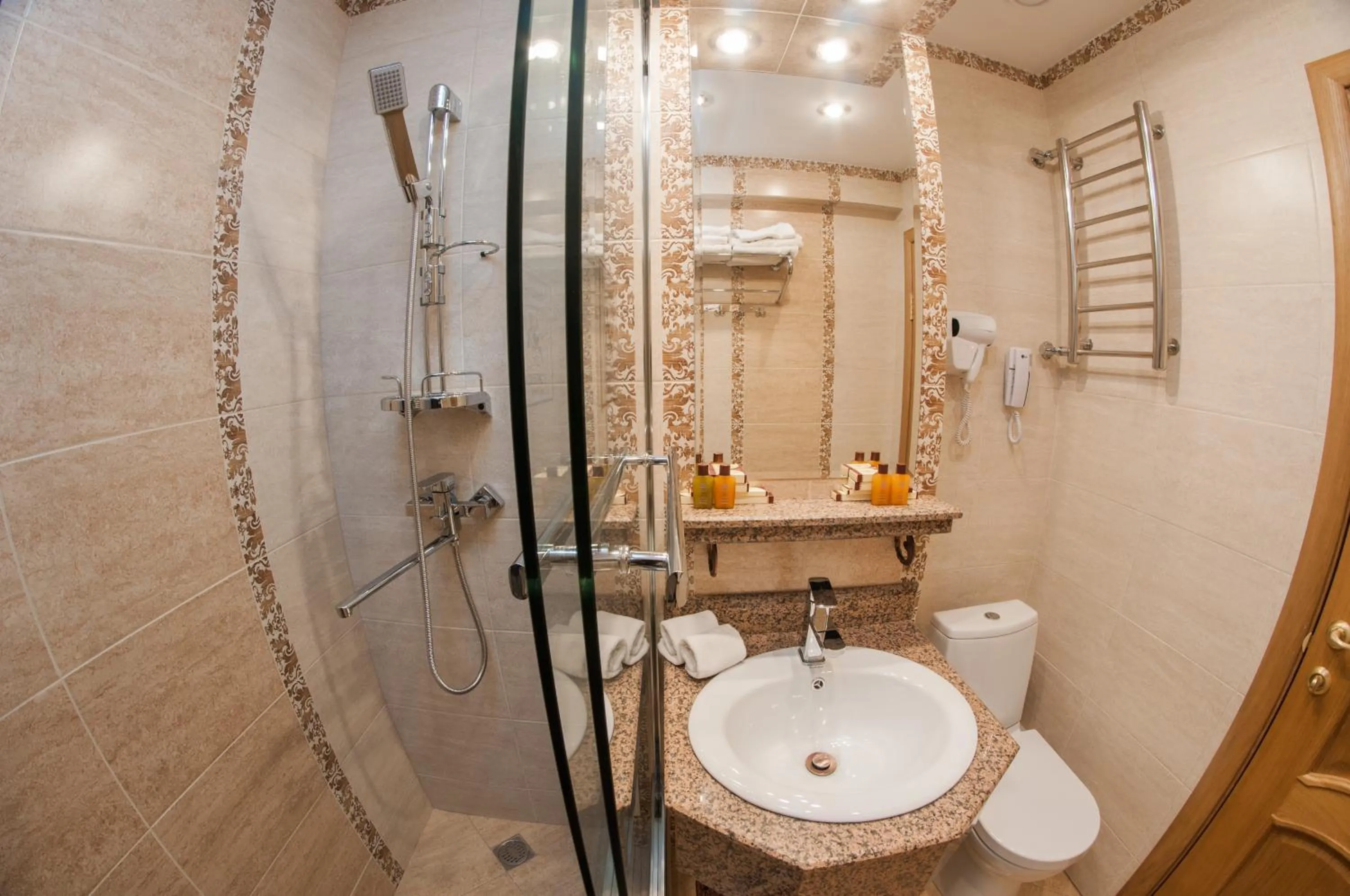 Shower in Hotel Uyut Almaty