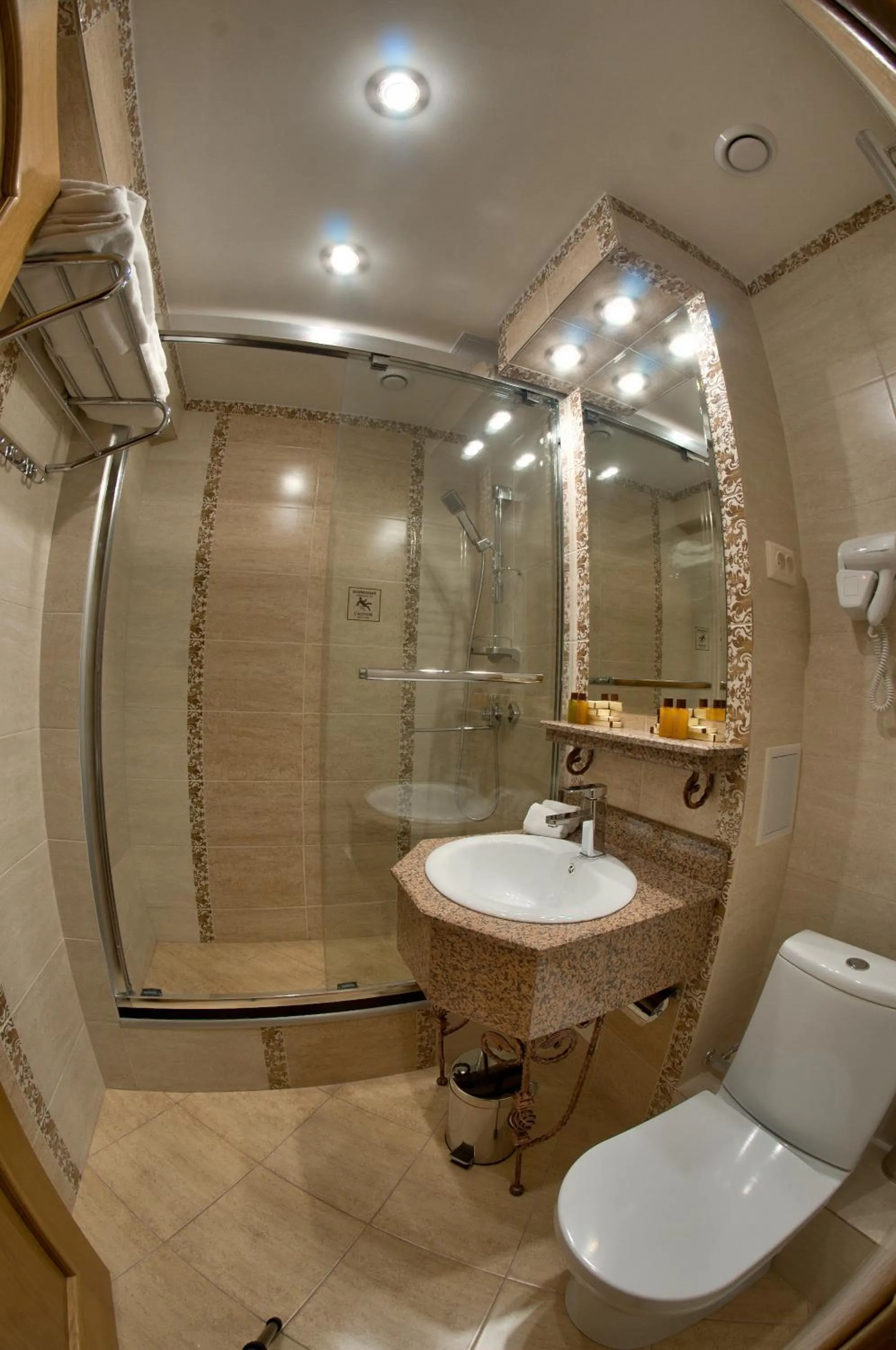 Shower in Hotel Uyut Almaty