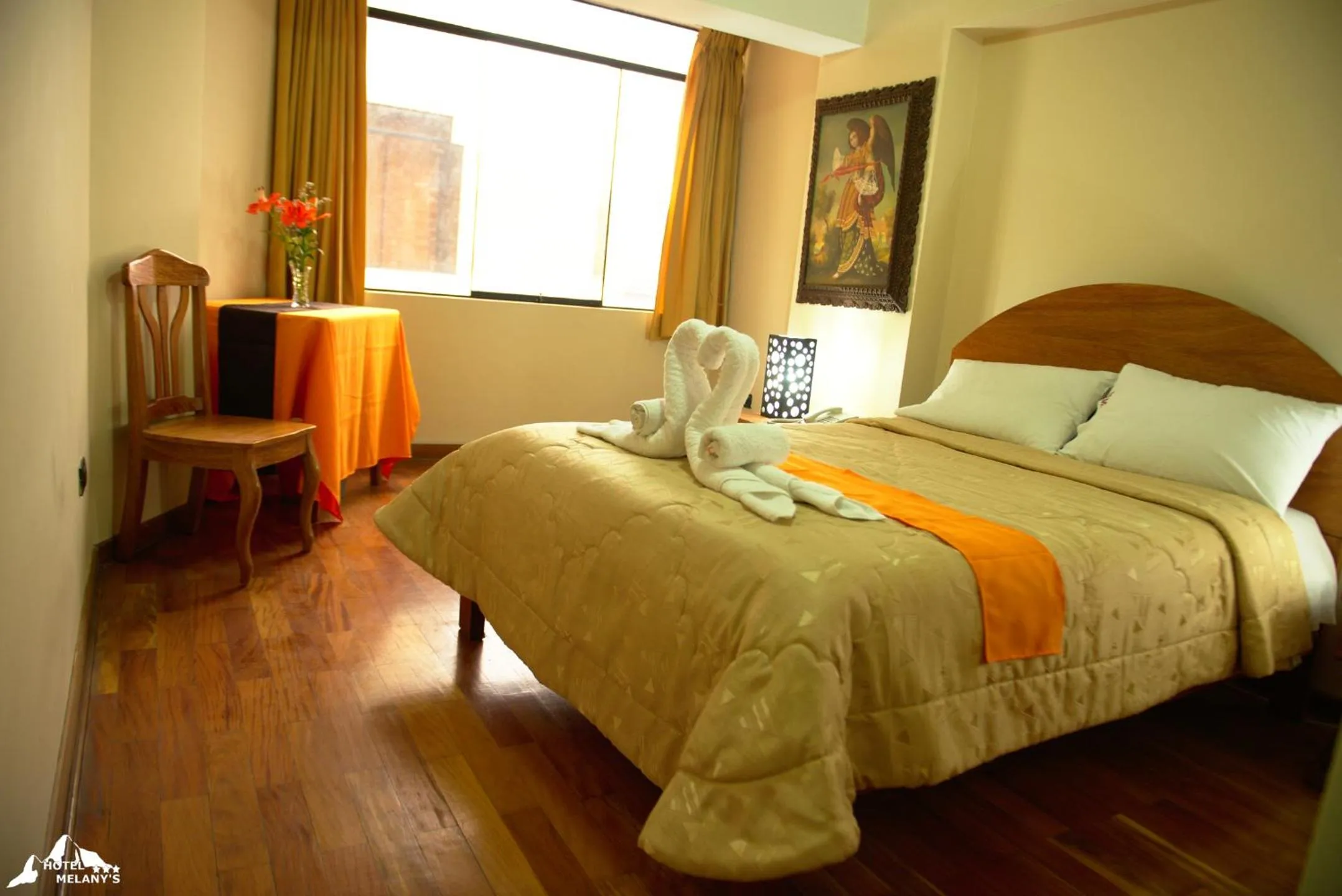 Bed in Hotel Melanys