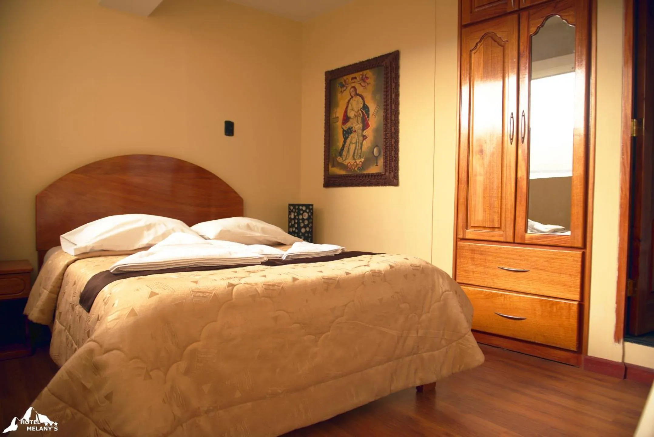 Bed in Hotel Melanys