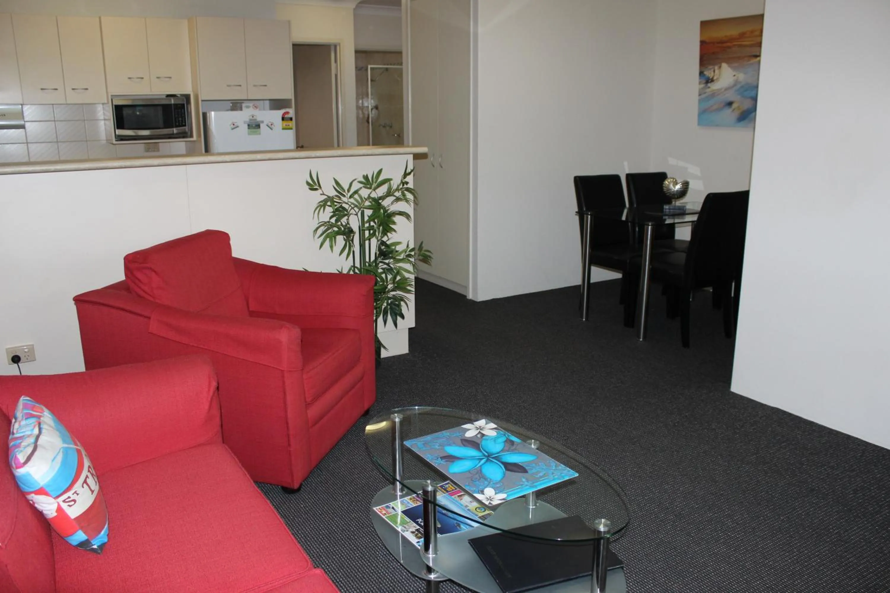 Living room in Beaches Serviced Apartments