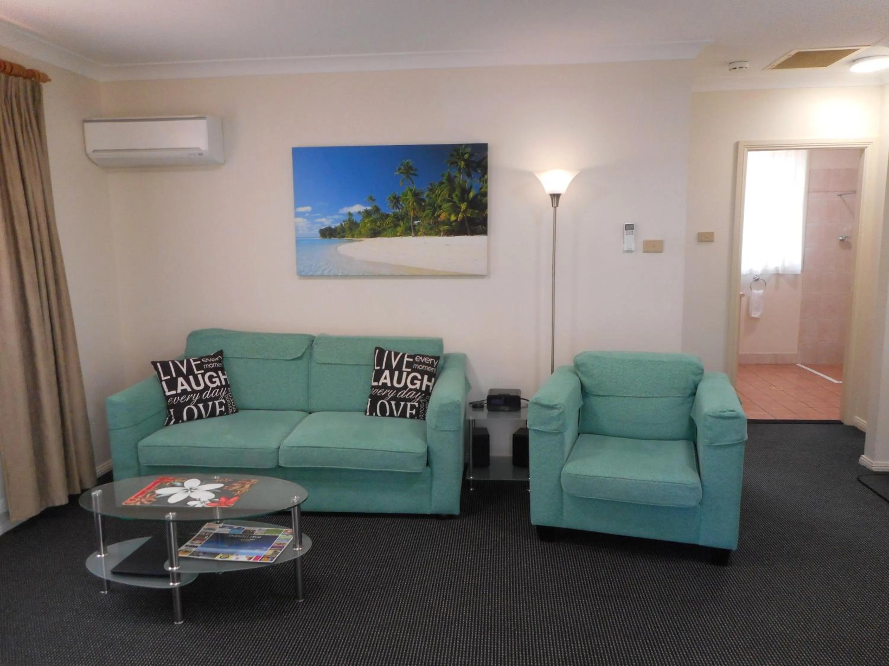 Living room in Beaches Serviced Apartments
