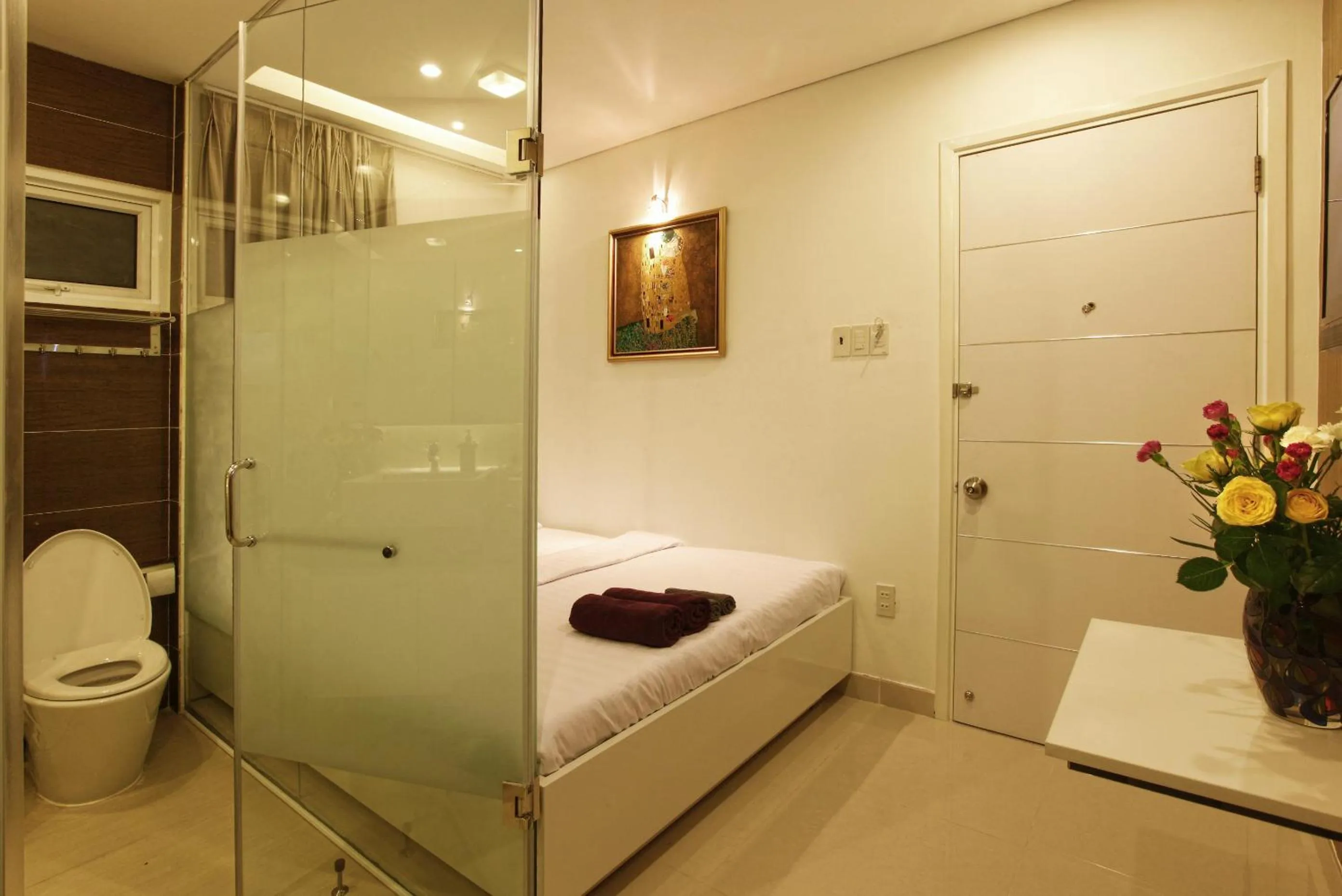 Bed in Yellow House Saigon