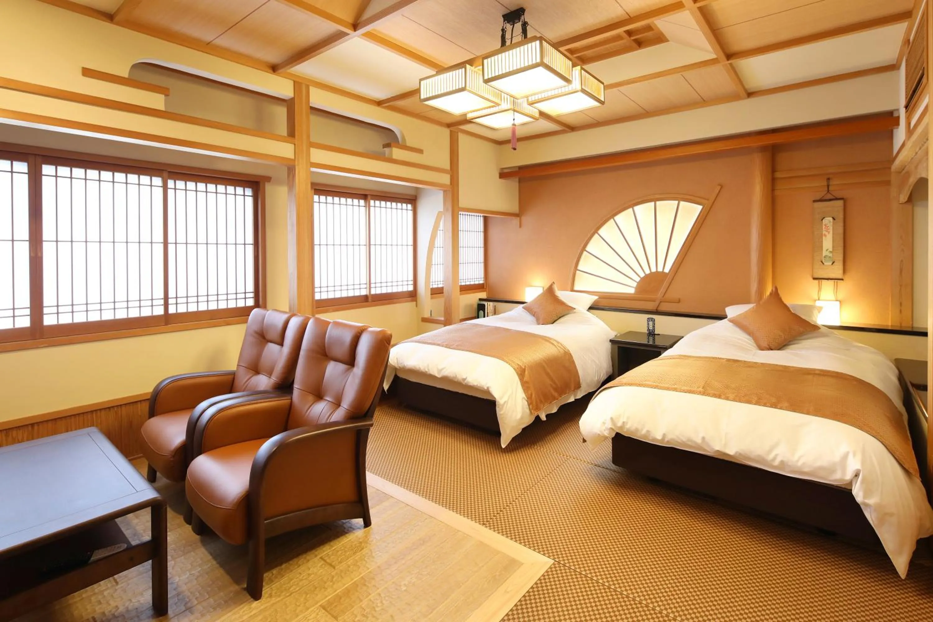 Bed in Ryokan Shinsen