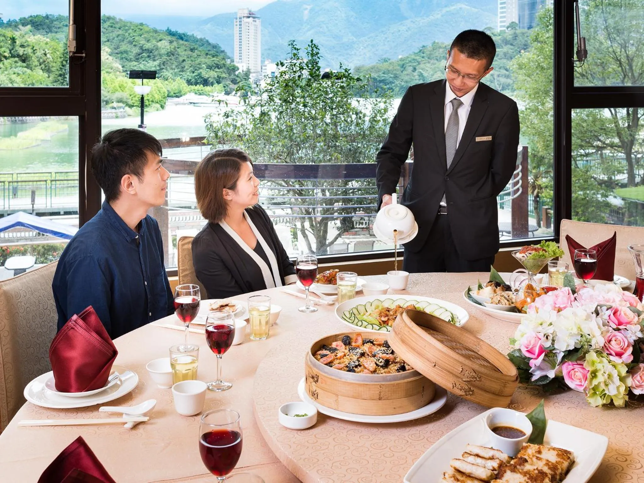 Staff in Sun Moon Lake Hotel