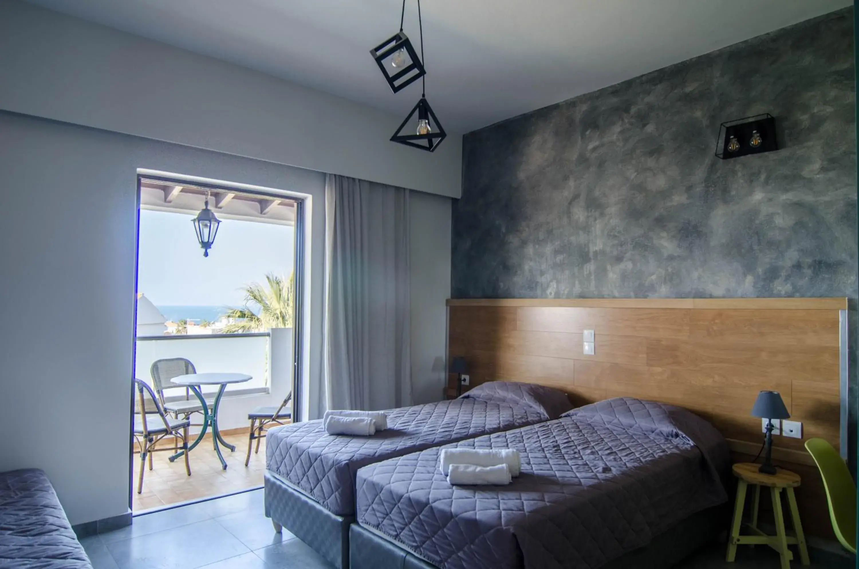 Bed in Nireas Hotel Bed in Nireas Hotel