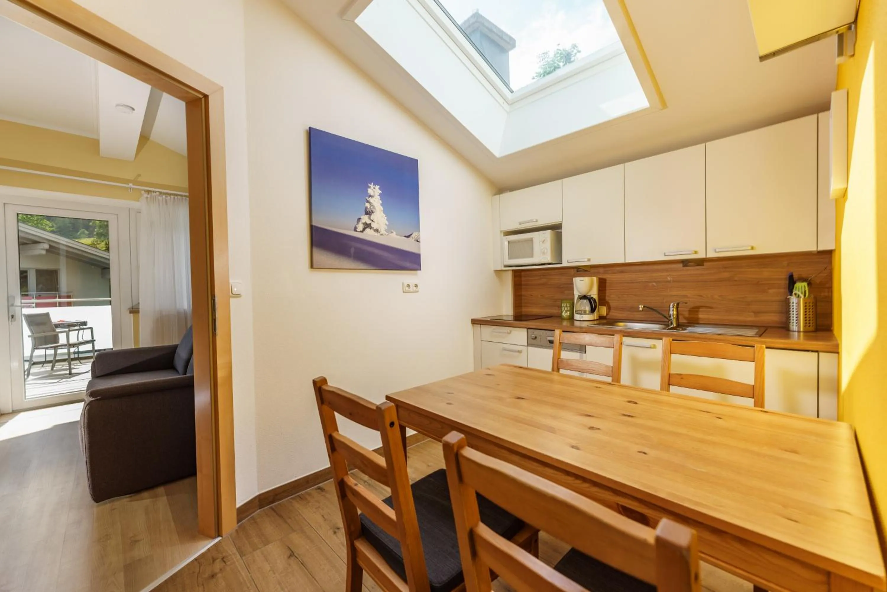 Kitchen or kitchenette in Appartements Naturnah