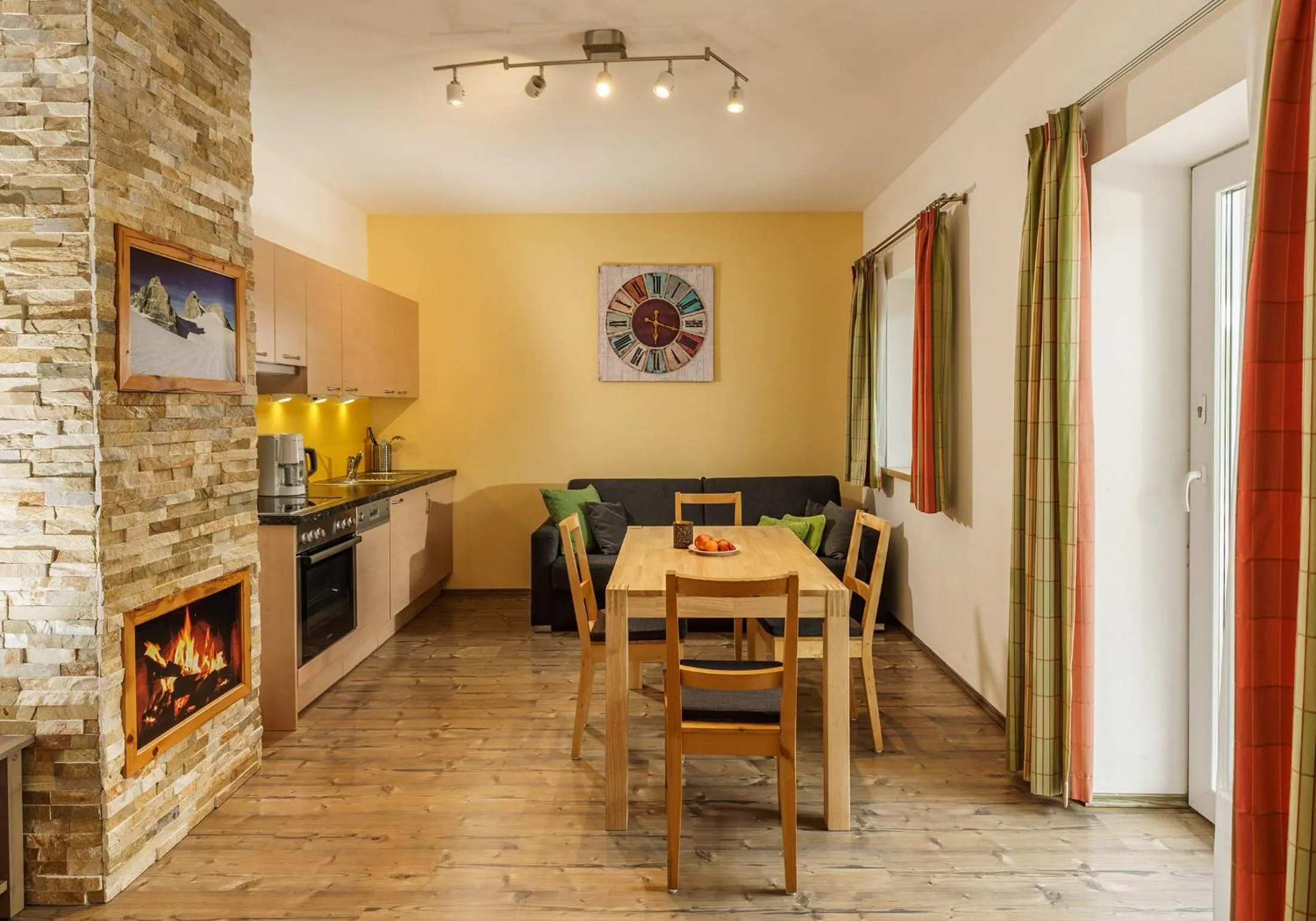 Kitchen or kitchenette in Appartements Naturnah