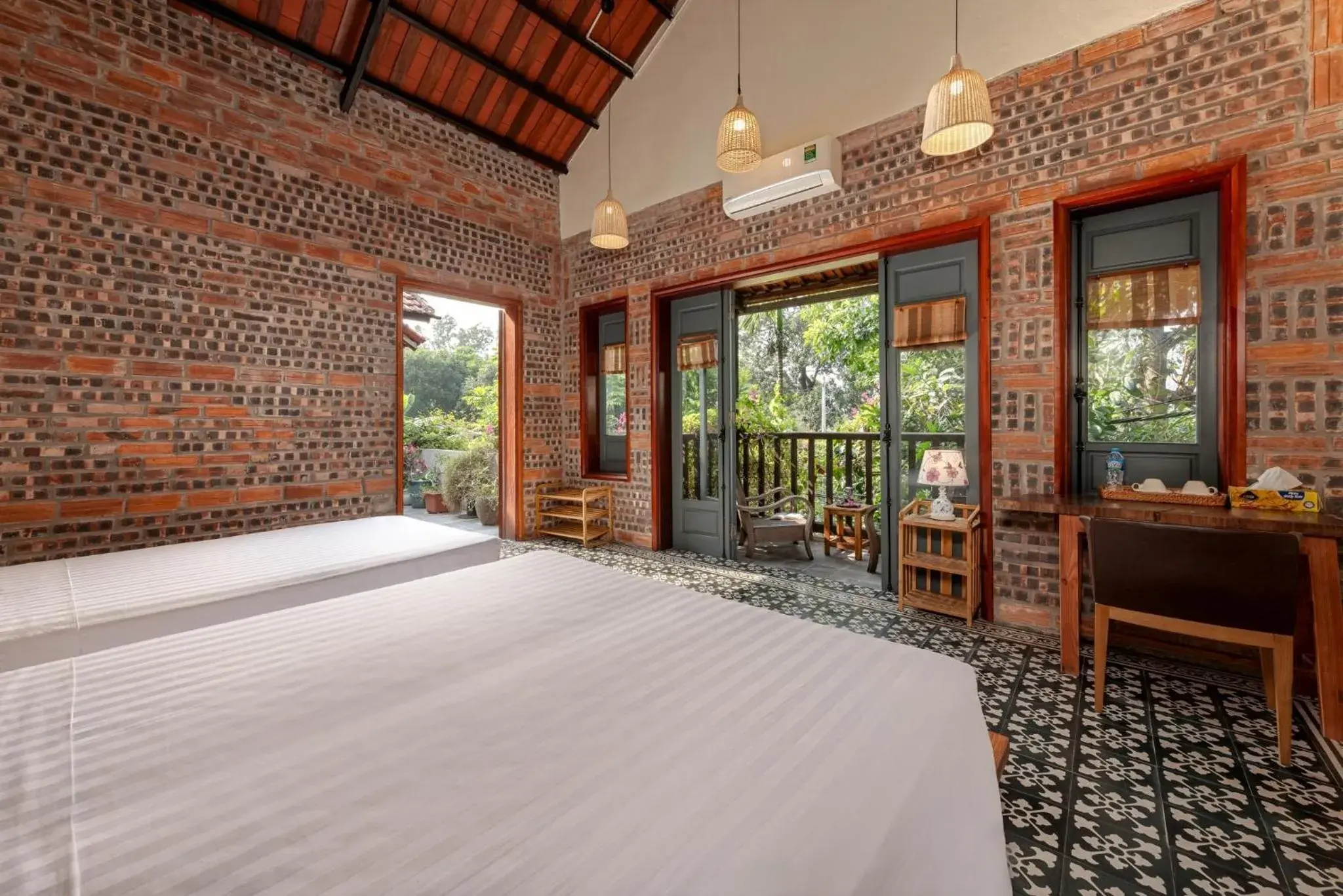 Balcony/Terrace, Bed in LittleTamCoc Boutique Villa Ninh Binh Balcony/Terrace, Bed in LittleTamCoc Boutique Villa Ninh Binh