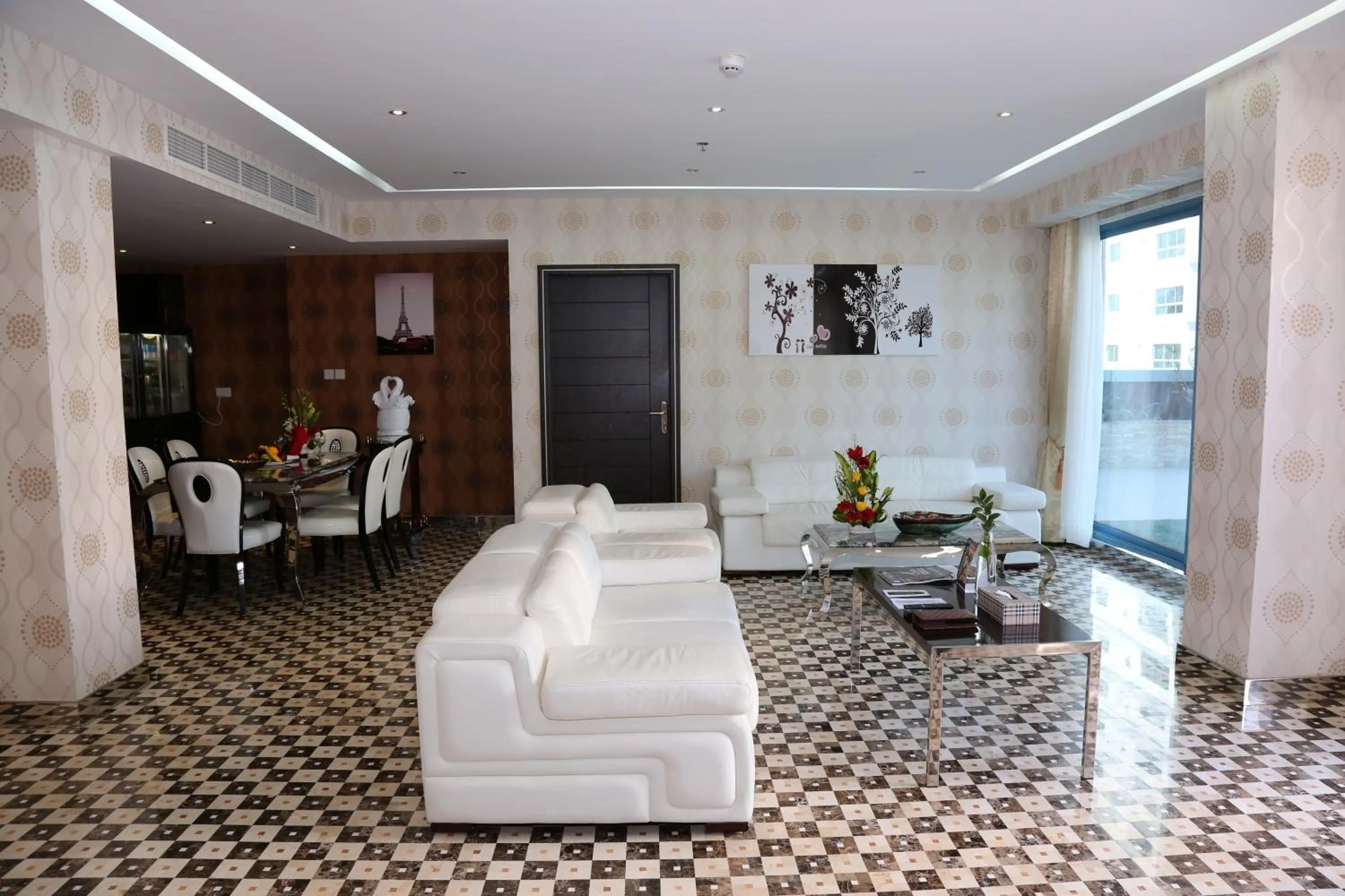 Seating area in The Olive Hotel, Juffair