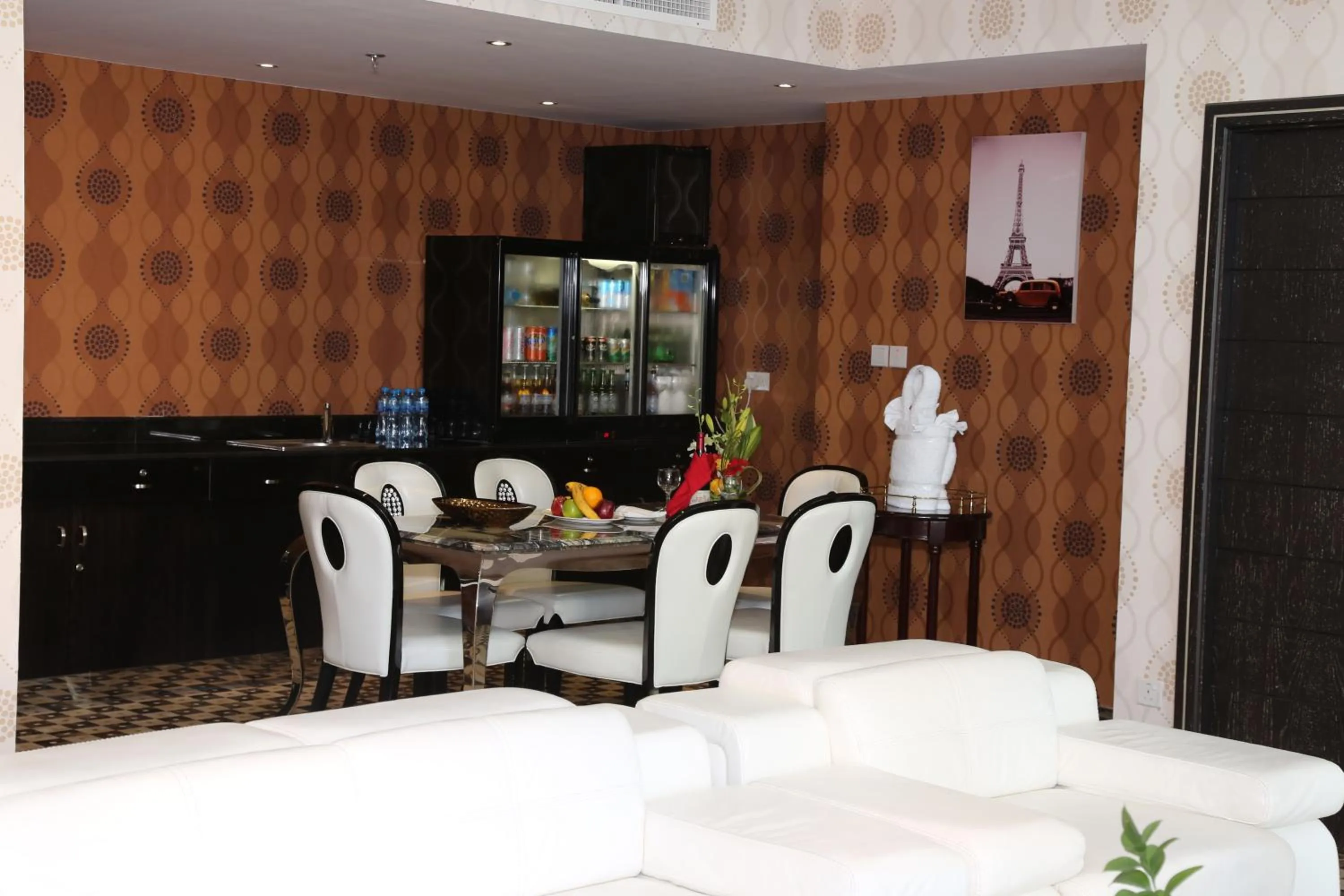 Dining area in The Olive Hotel, Juffair