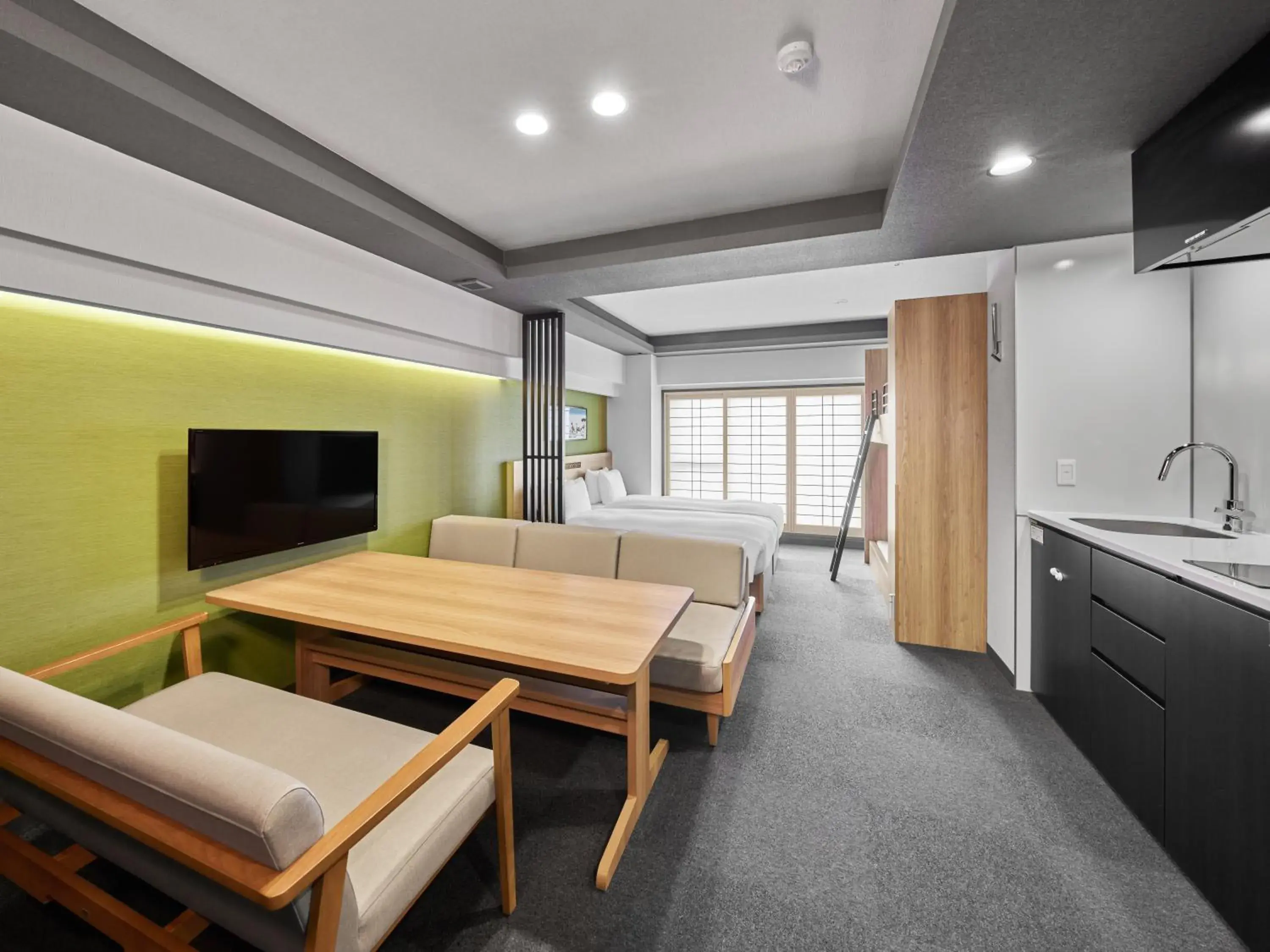 Bed in MIMARU Kyoto Station Bed in MIMARU Kyoto Station