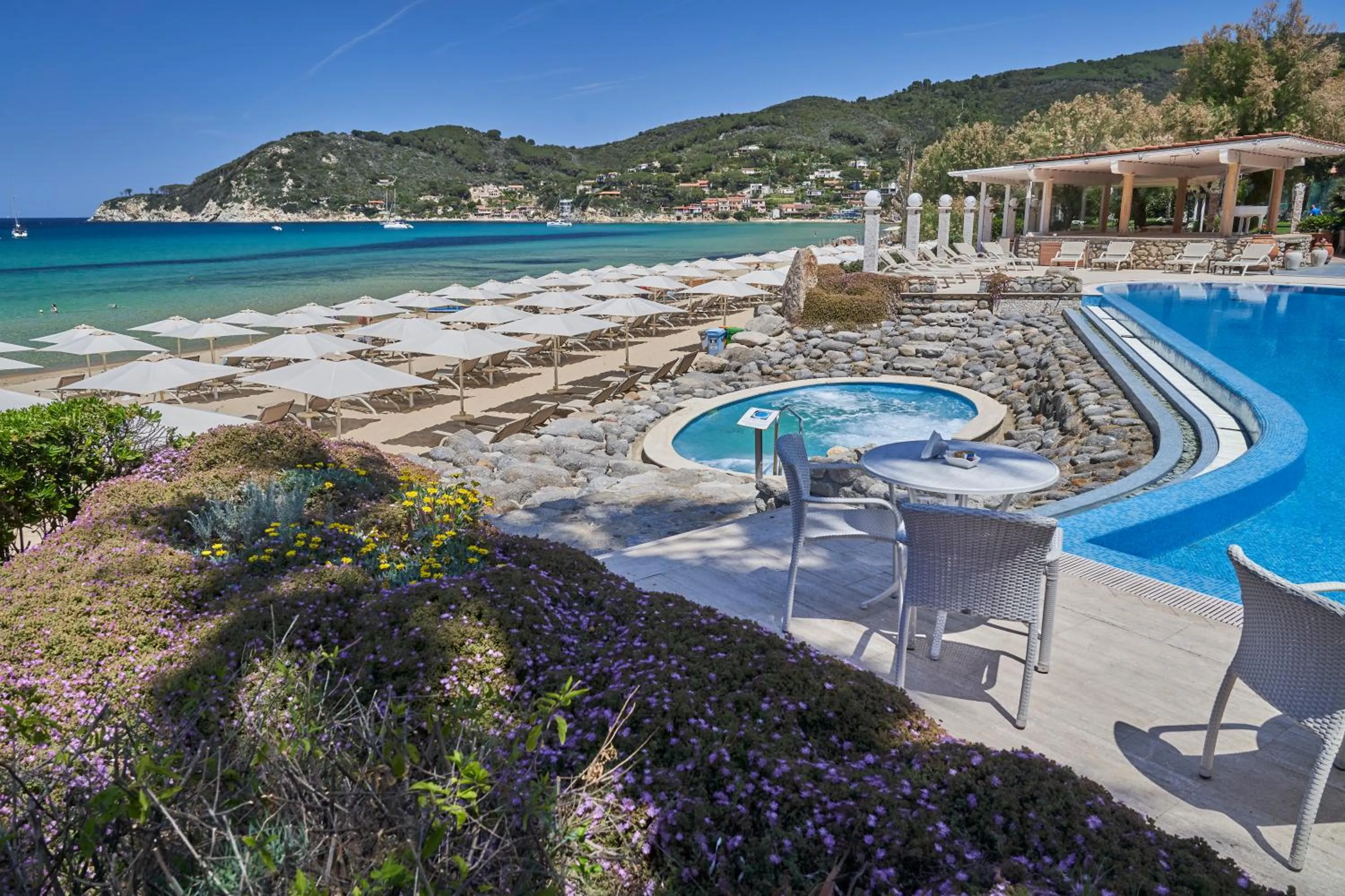 Beach in Hotel Hermitage