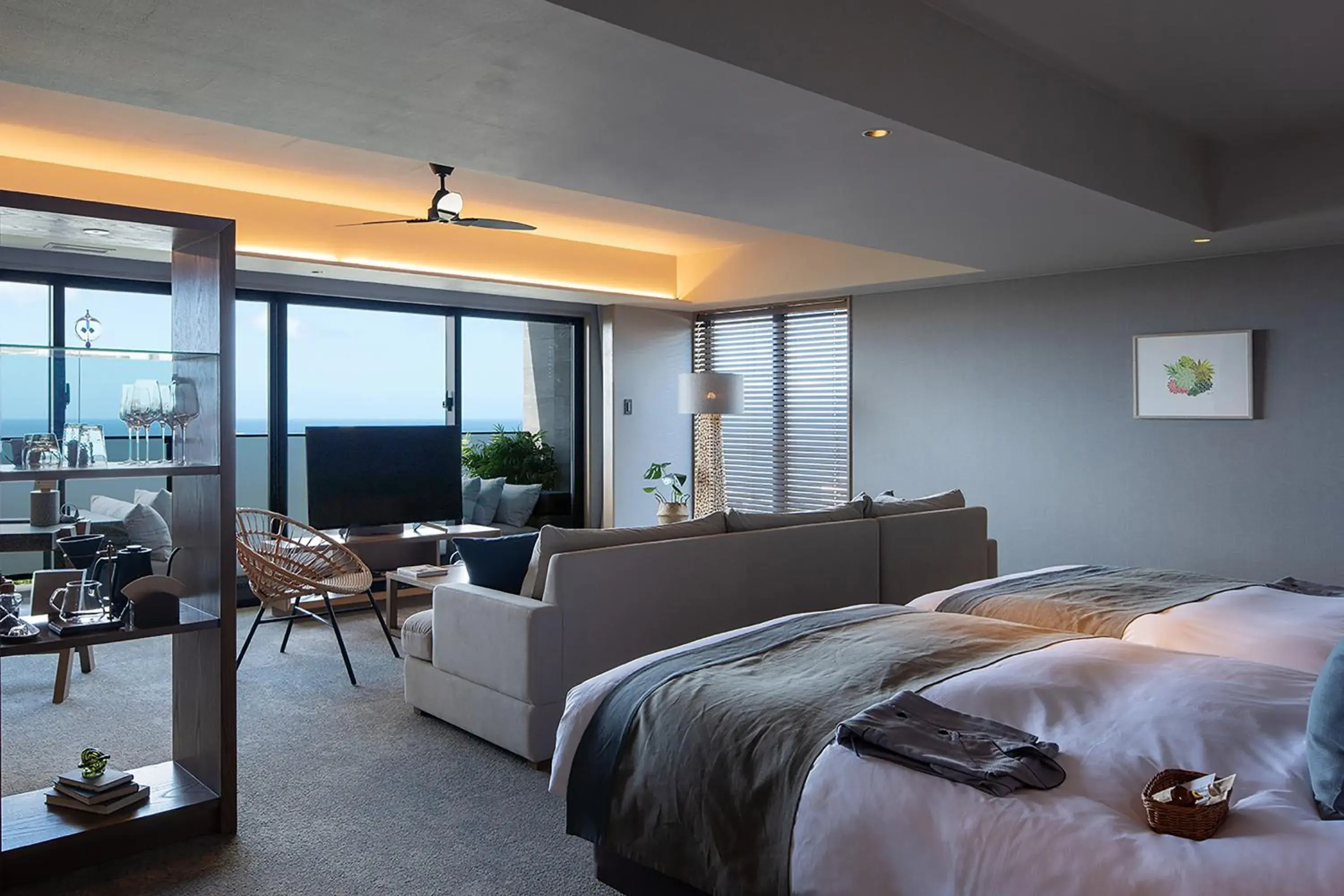 Photo of the whole room, Bed in Glamday Style Okinawa Yomitan Hotel & Resort Photo of the whole room, Bed in Glamday Style Okinawa Yomitan Hotel & Resort