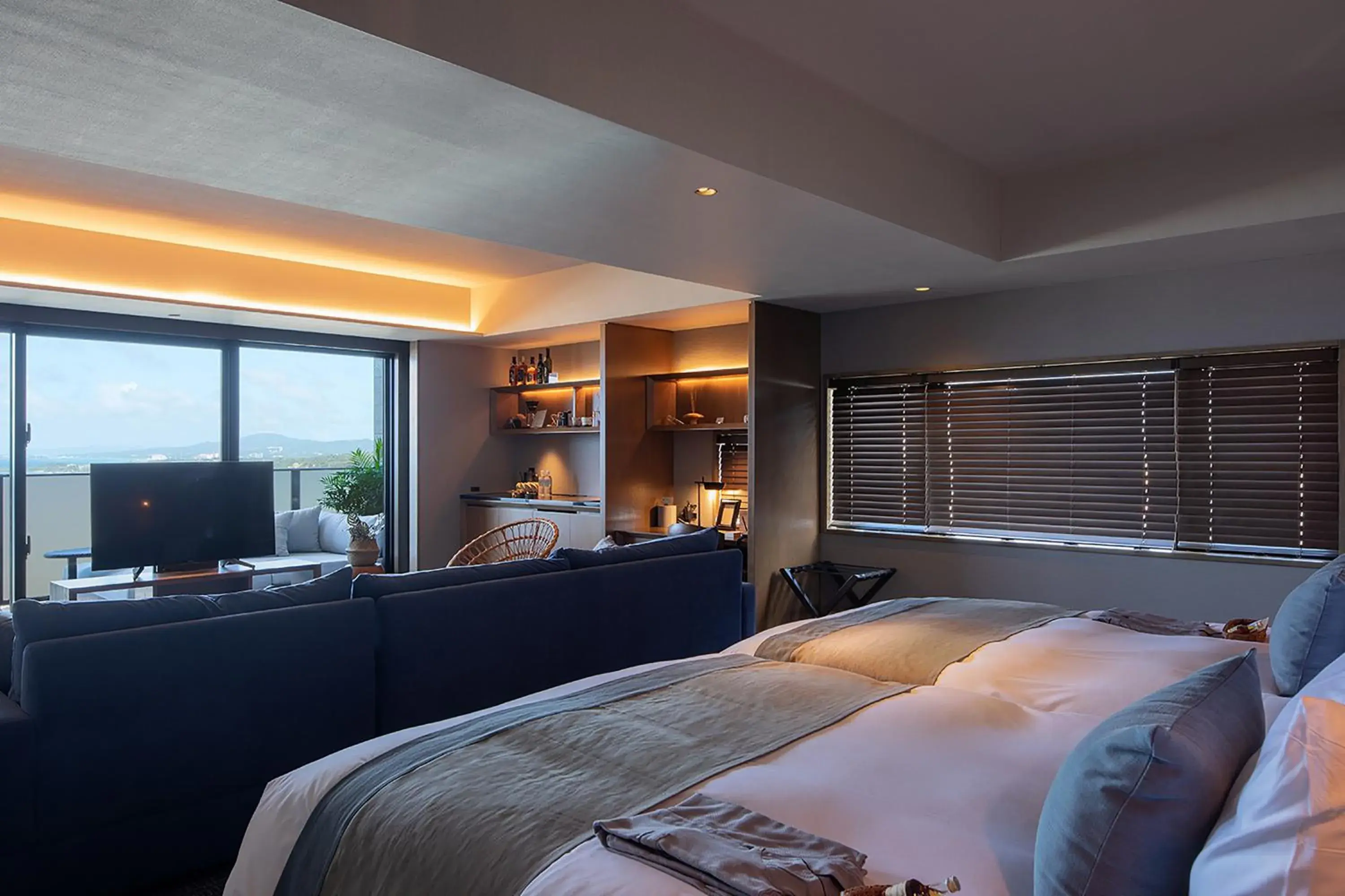 Photo of the whole room, Bed in Glamday Style Okinawa Yomitan Hotel & Resort Photo of the whole room, Bed in Glamday Style Okinawa Yomitan Hotel & Resort