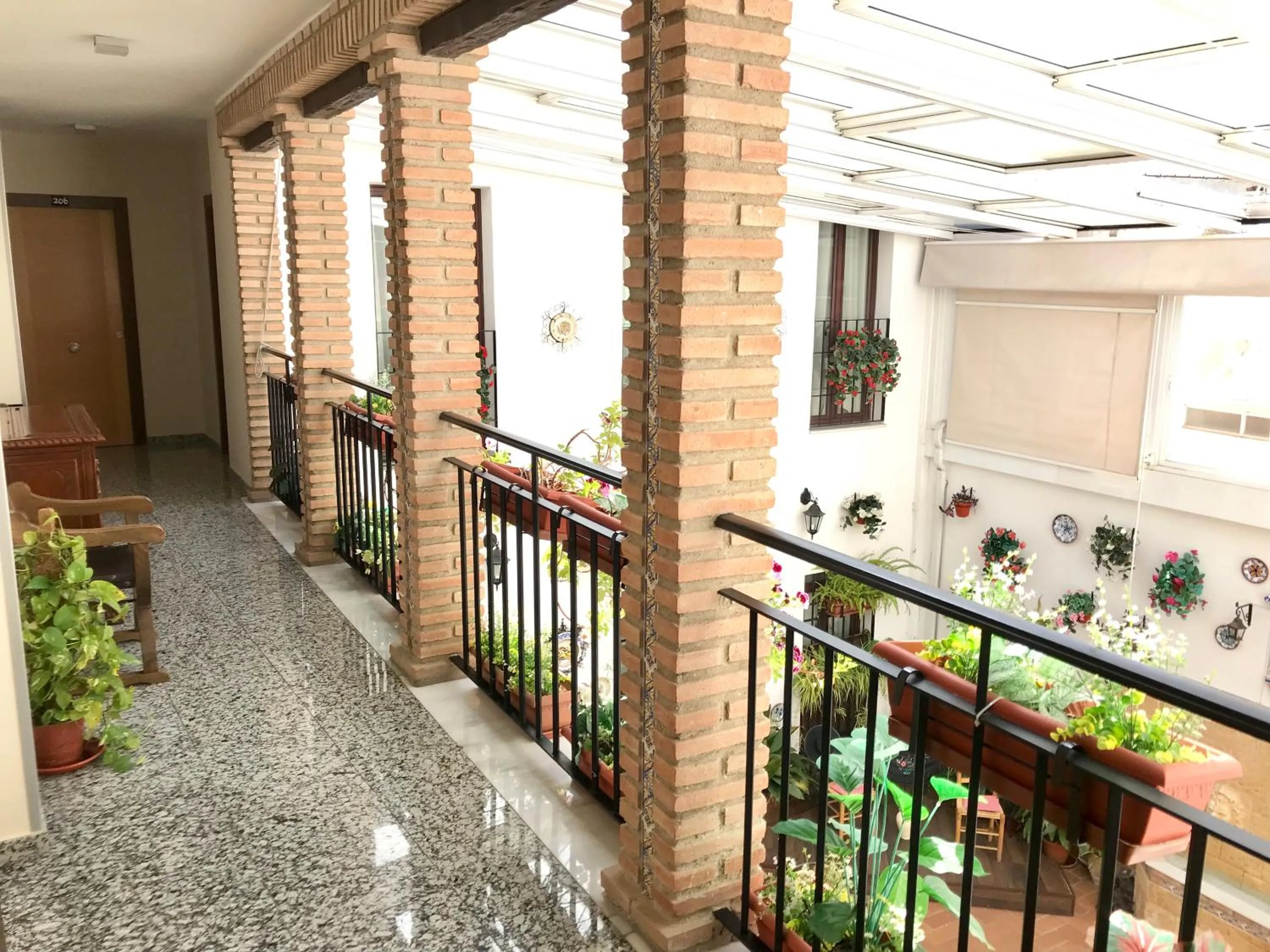 Patio in Hotel de Los Faroles