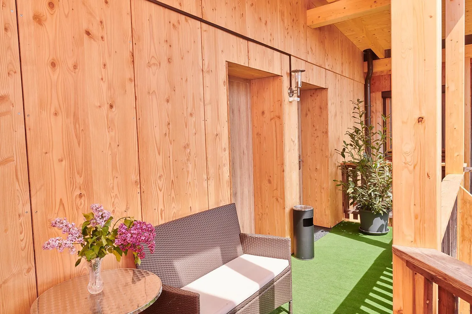 Balcony/Terrace in Gästehaus Aquilin