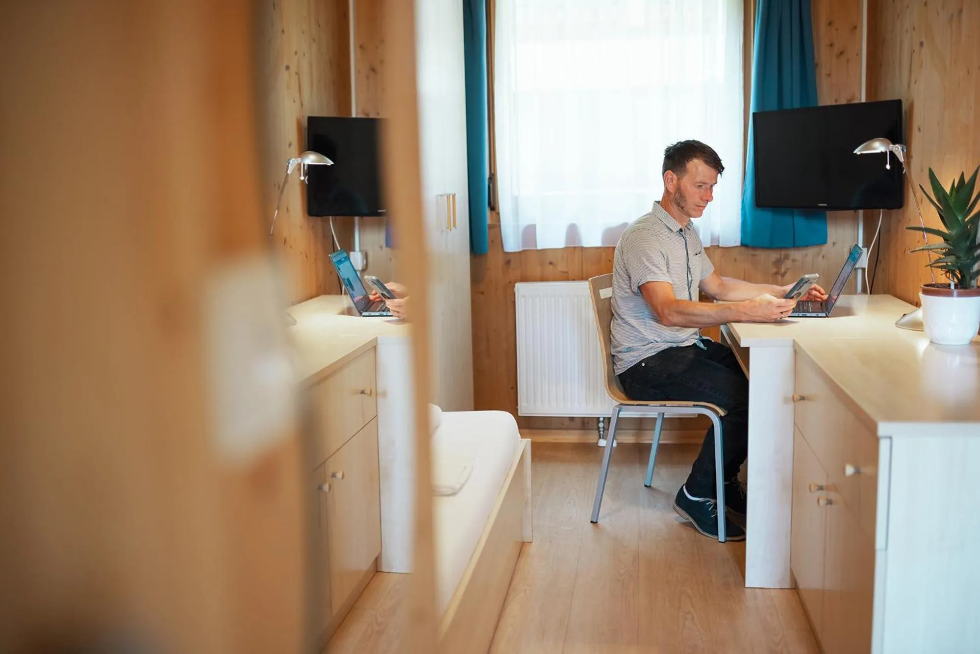 Bed in Gästehaus Aquilin